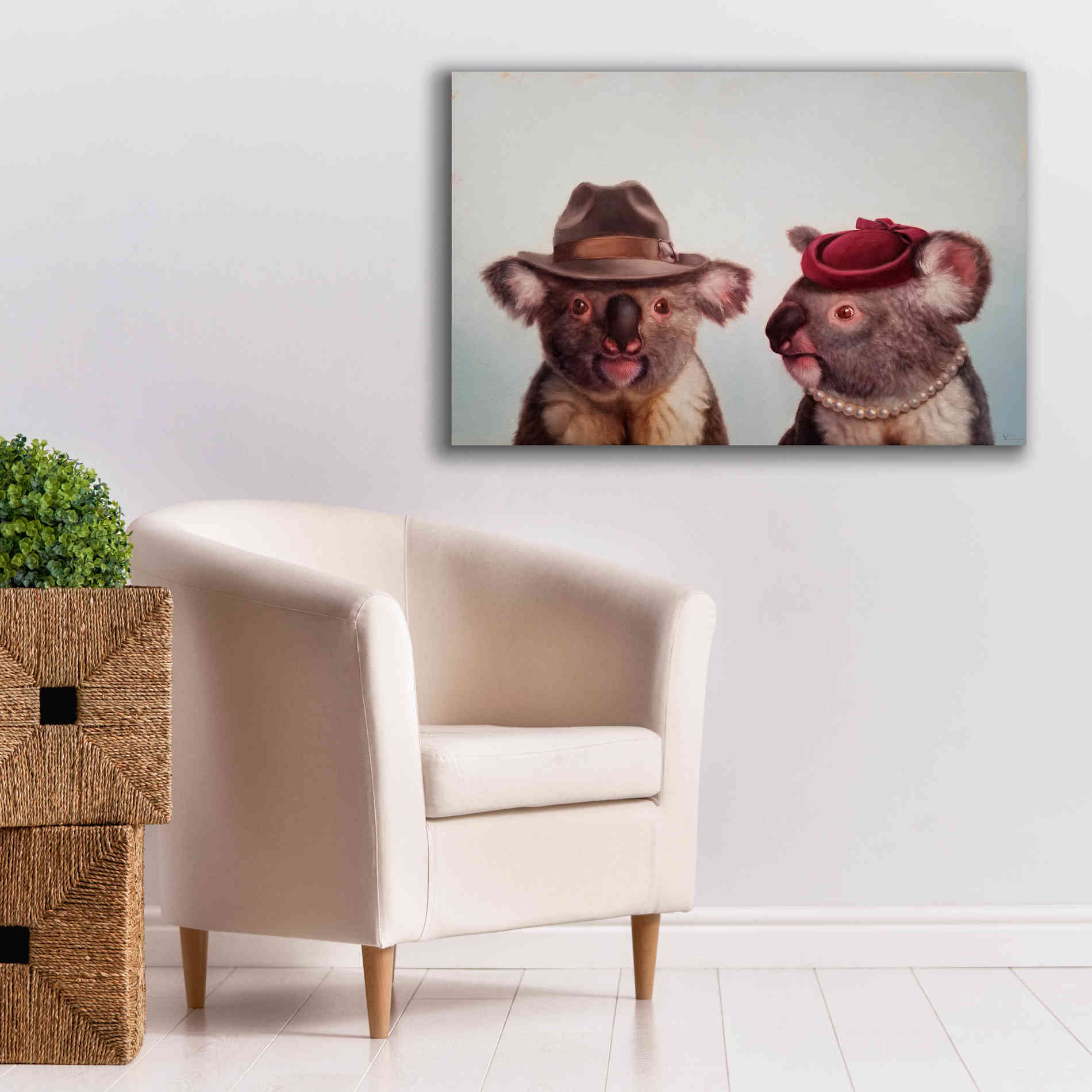 'Mates' by Lucia Heffernan, Canvas Wall Art,40x26