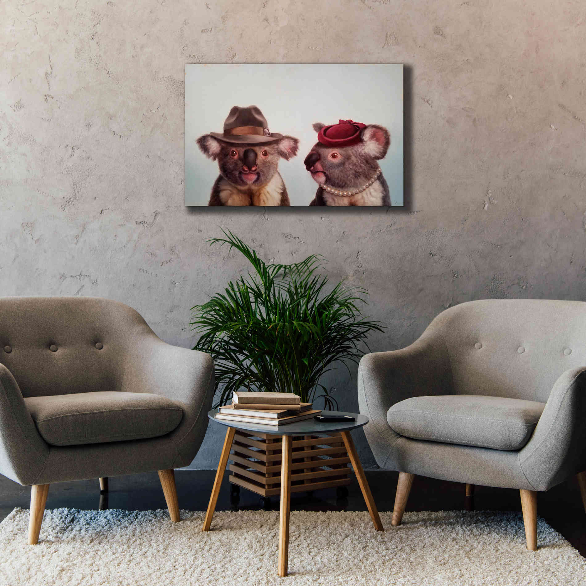 'Mates' by Lucia Heffernan, Canvas Wall Art,40x26