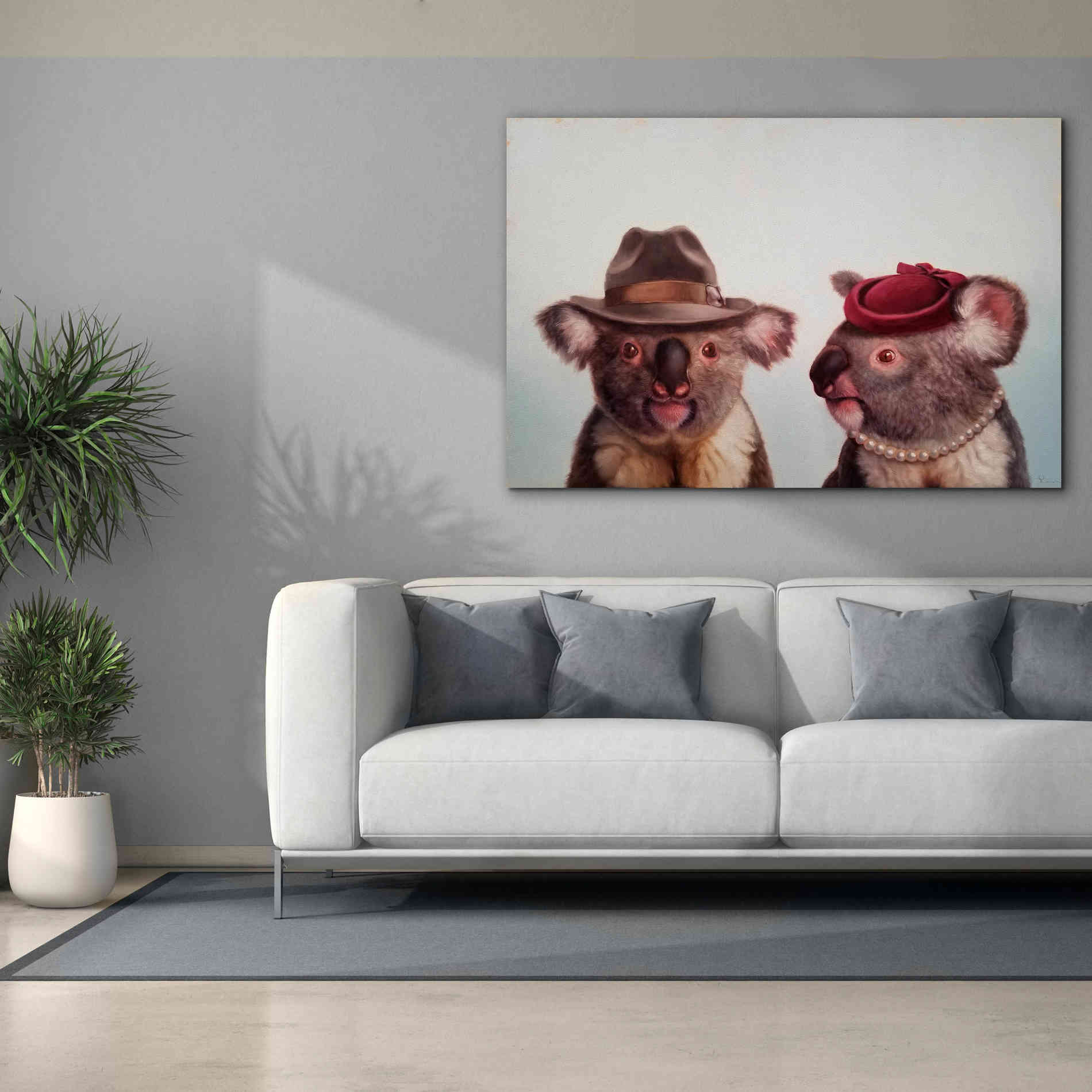 'Mates' by Lucia Heffernan, Canvas Wall Art,60x40