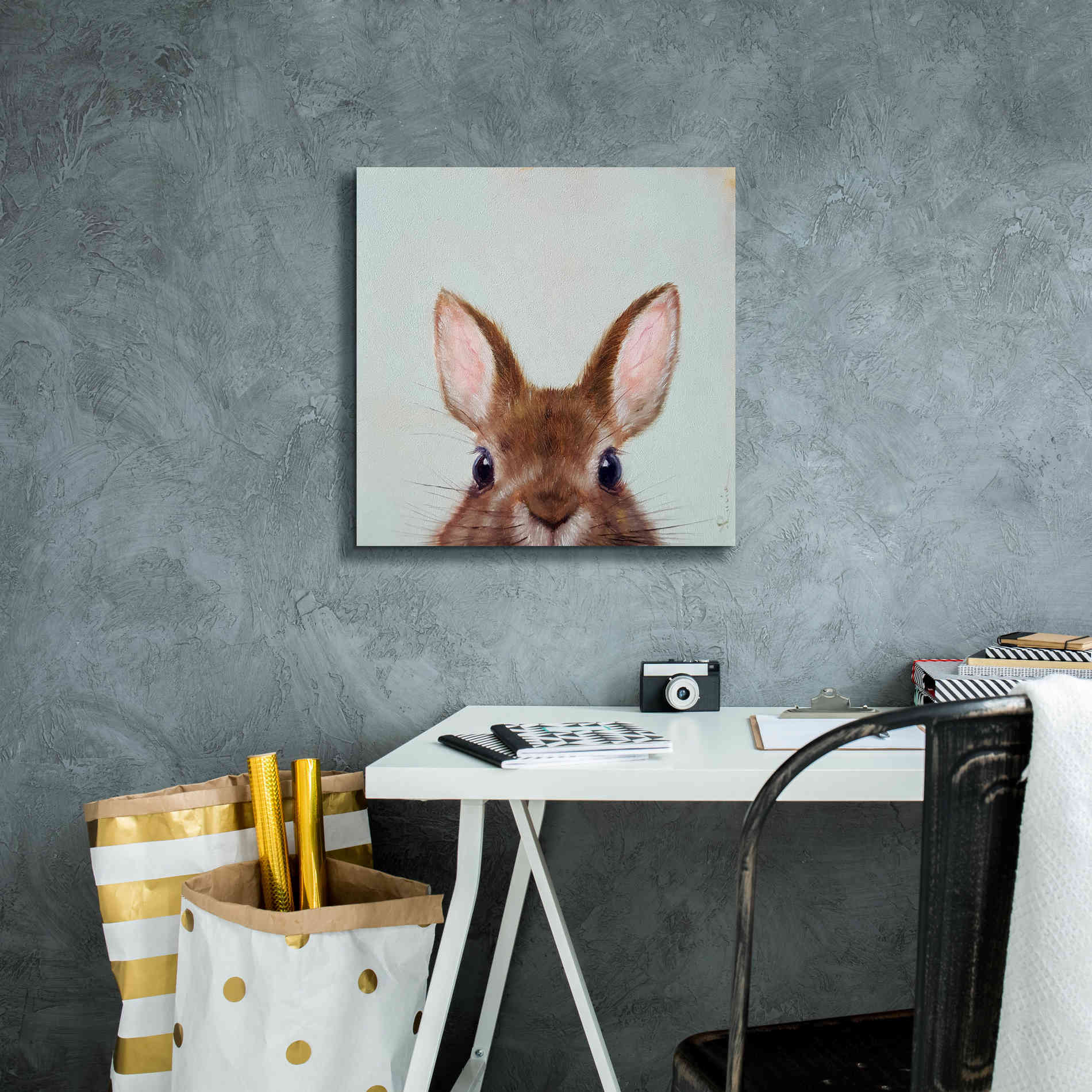 'Peek a Boo' by Lucia Heffernan, Canvas Wall Art,18x18