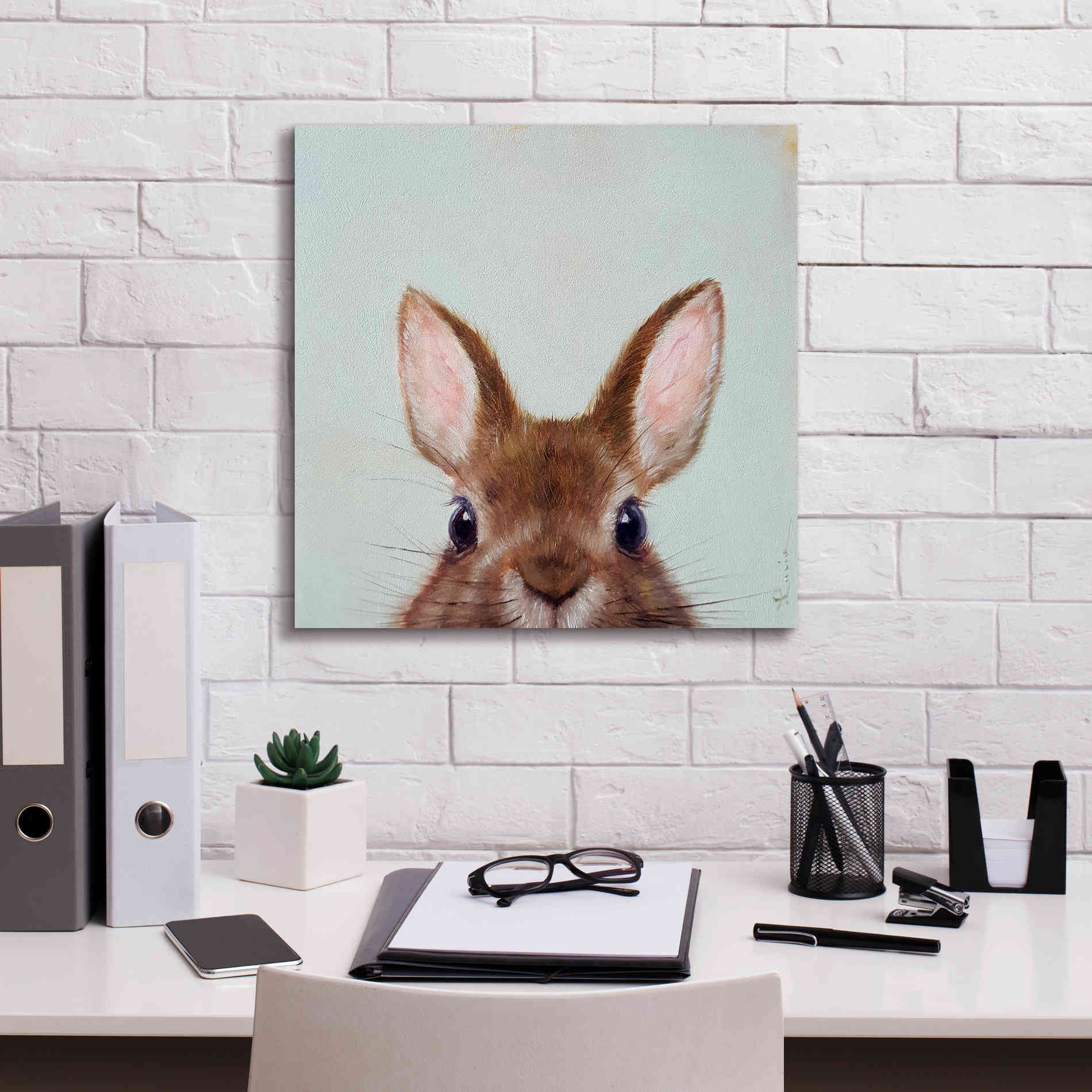 'Peek a Boo' by Lucia Heffernan, Canvas Wall Art,18x18