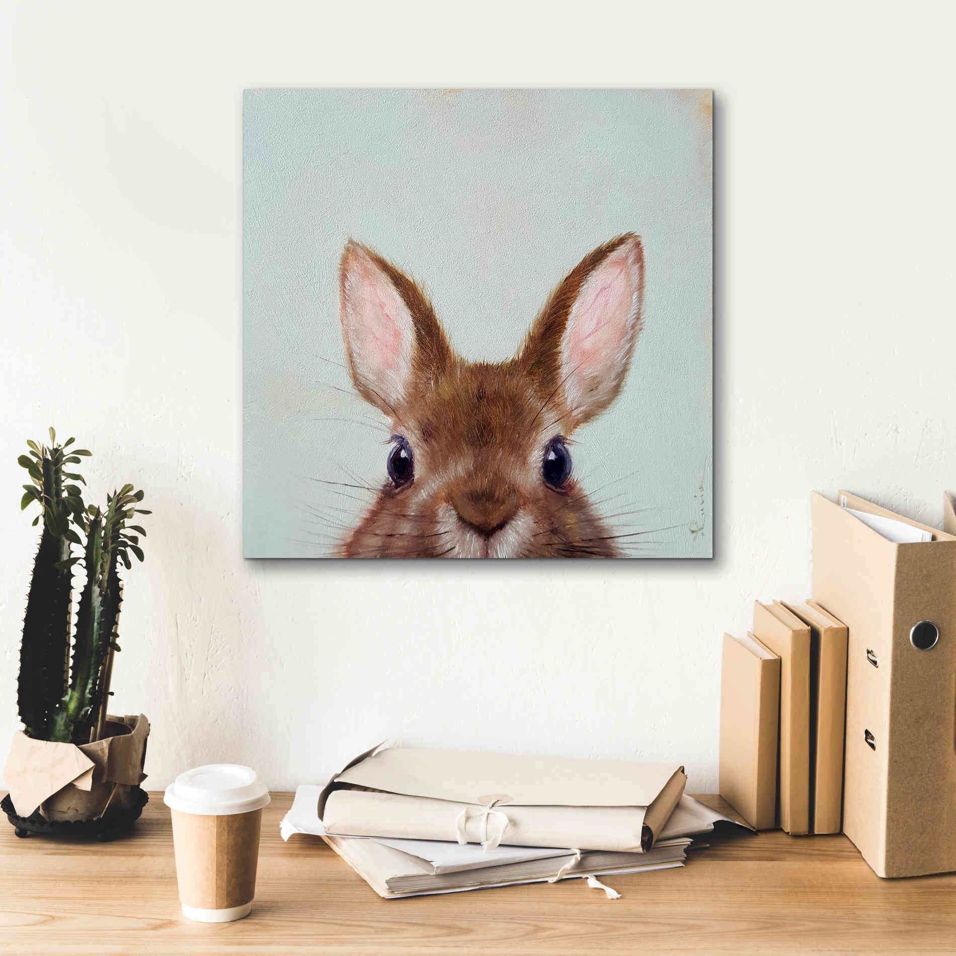 'Peek a Boo' by Lucia Heffernan, Canvas Wall Art,18x18