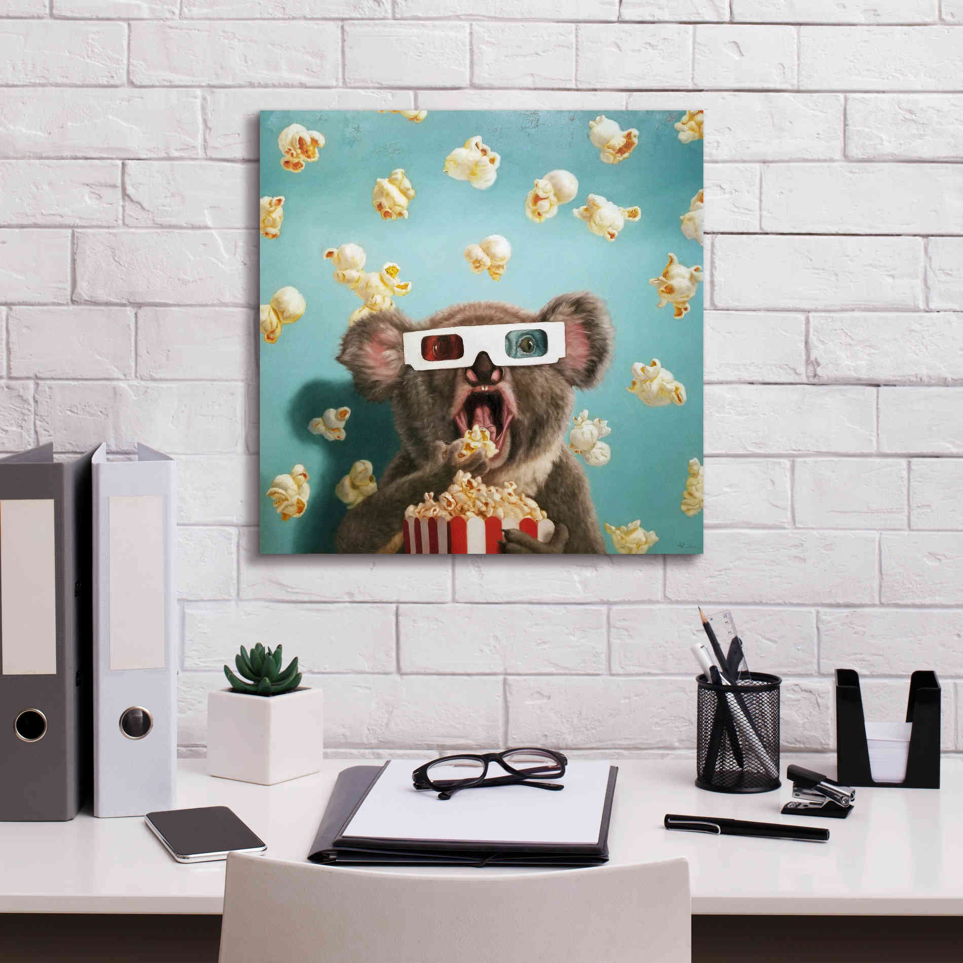 '3D Movie' by Lucia Heffernan, Canvas Wall Art,18x18