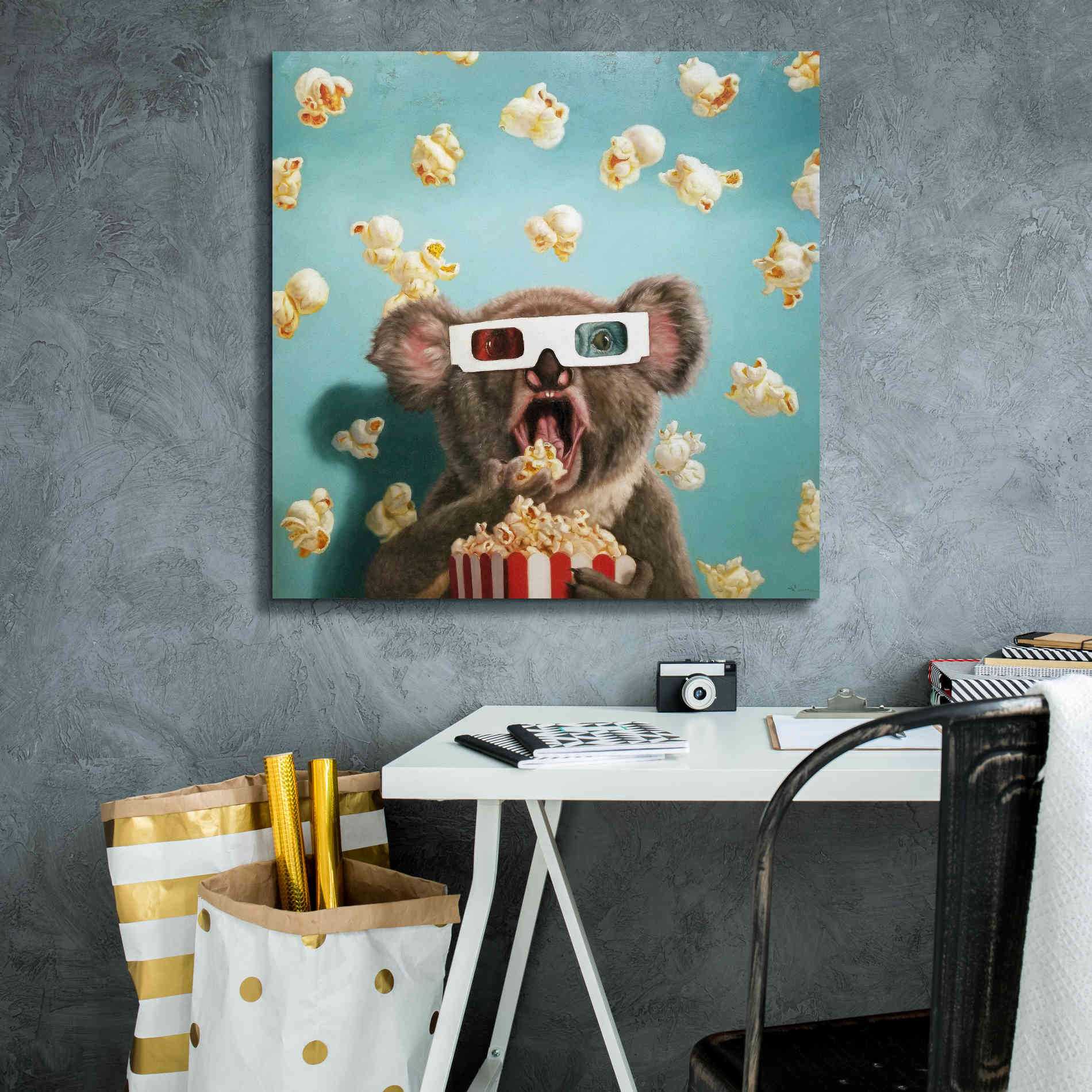 '3D Movie' by Lucia Heffernan, Canvas Wall Art,26x26