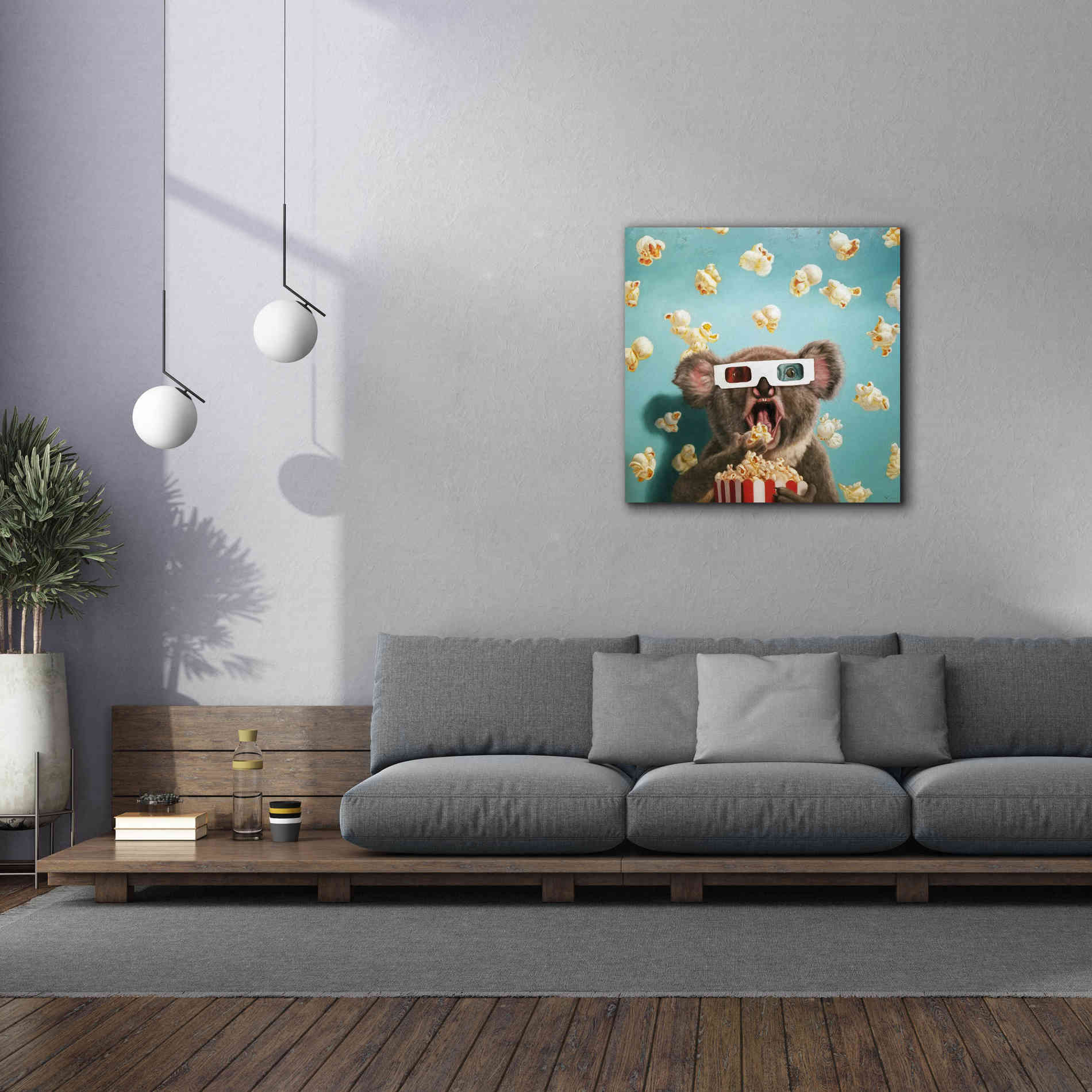 '3D Movie' by Lucia Heffernan, Canvas Wall Art,37x37