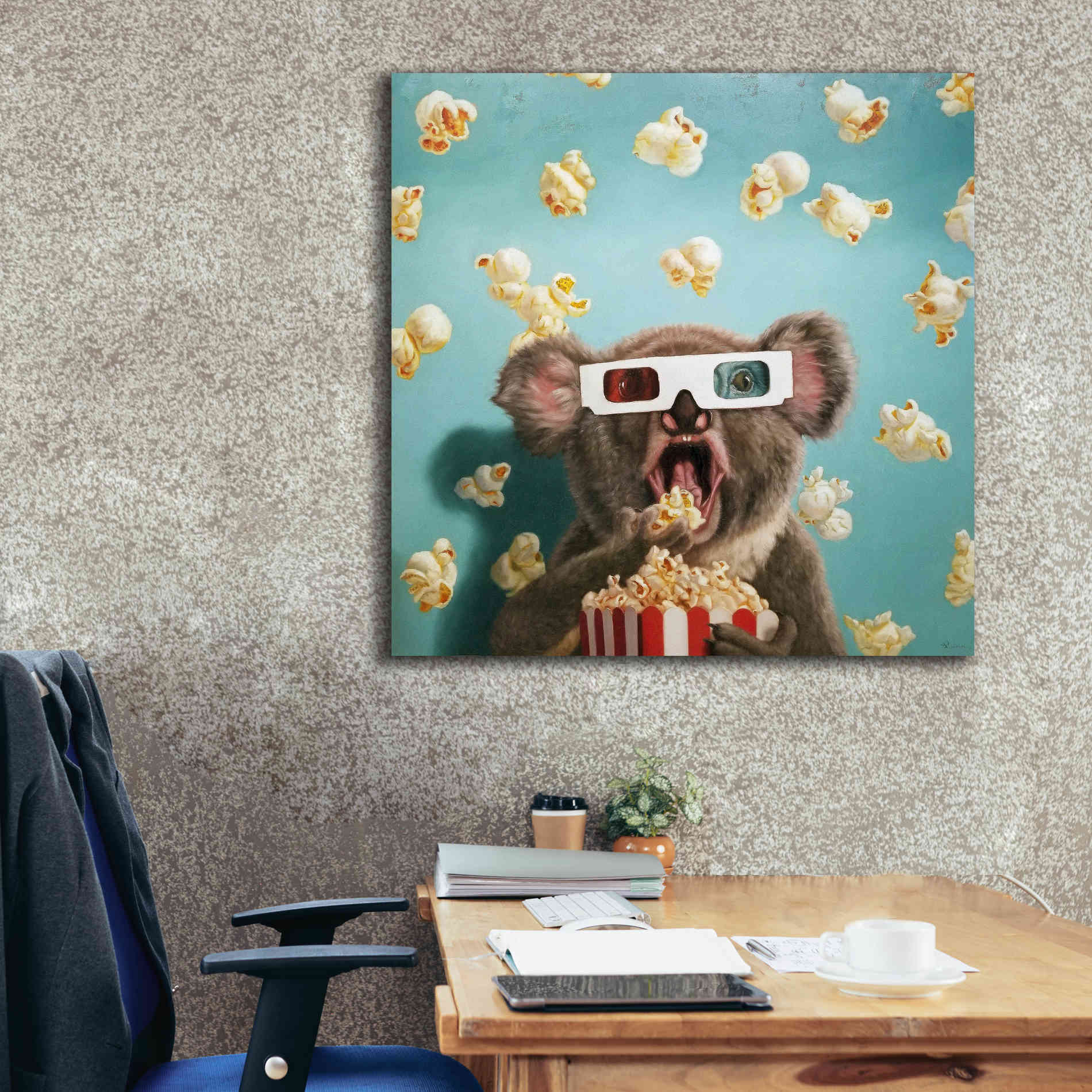 '3D Movie' by Lucia Heffernan, Canvas Wall Art,37x37