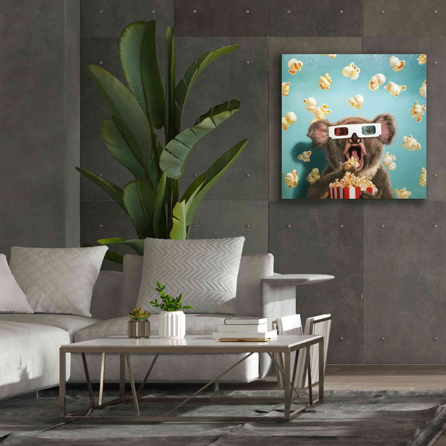 '3D Movie' by Lucia Heffernan, Canvas Wall Art,37x37