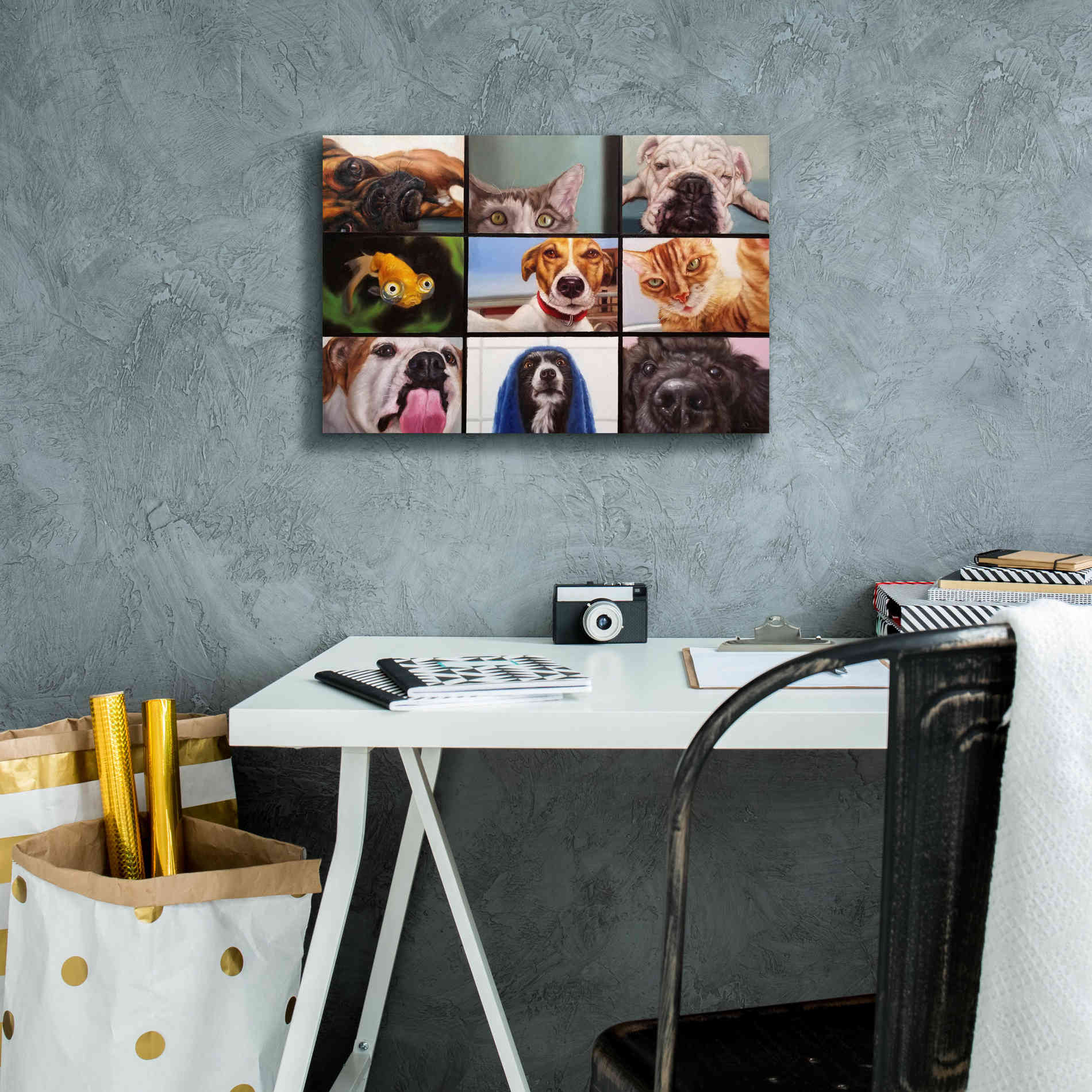 'Animal Zoom' by Lucia Heffernan, Canvas Wall Art,18x12