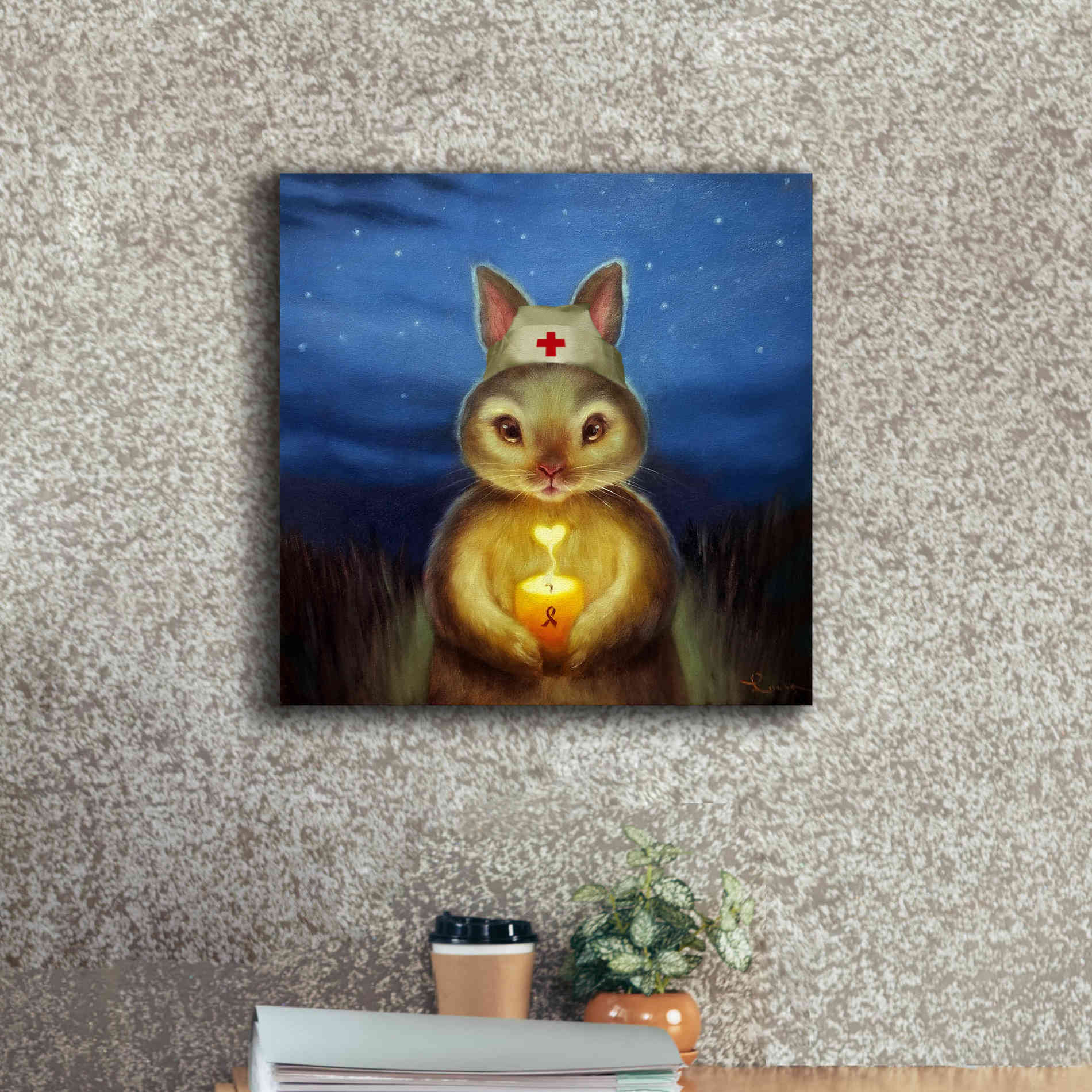 'Hope' by Lucia Heffernan, Canvas Wall Art,18x18