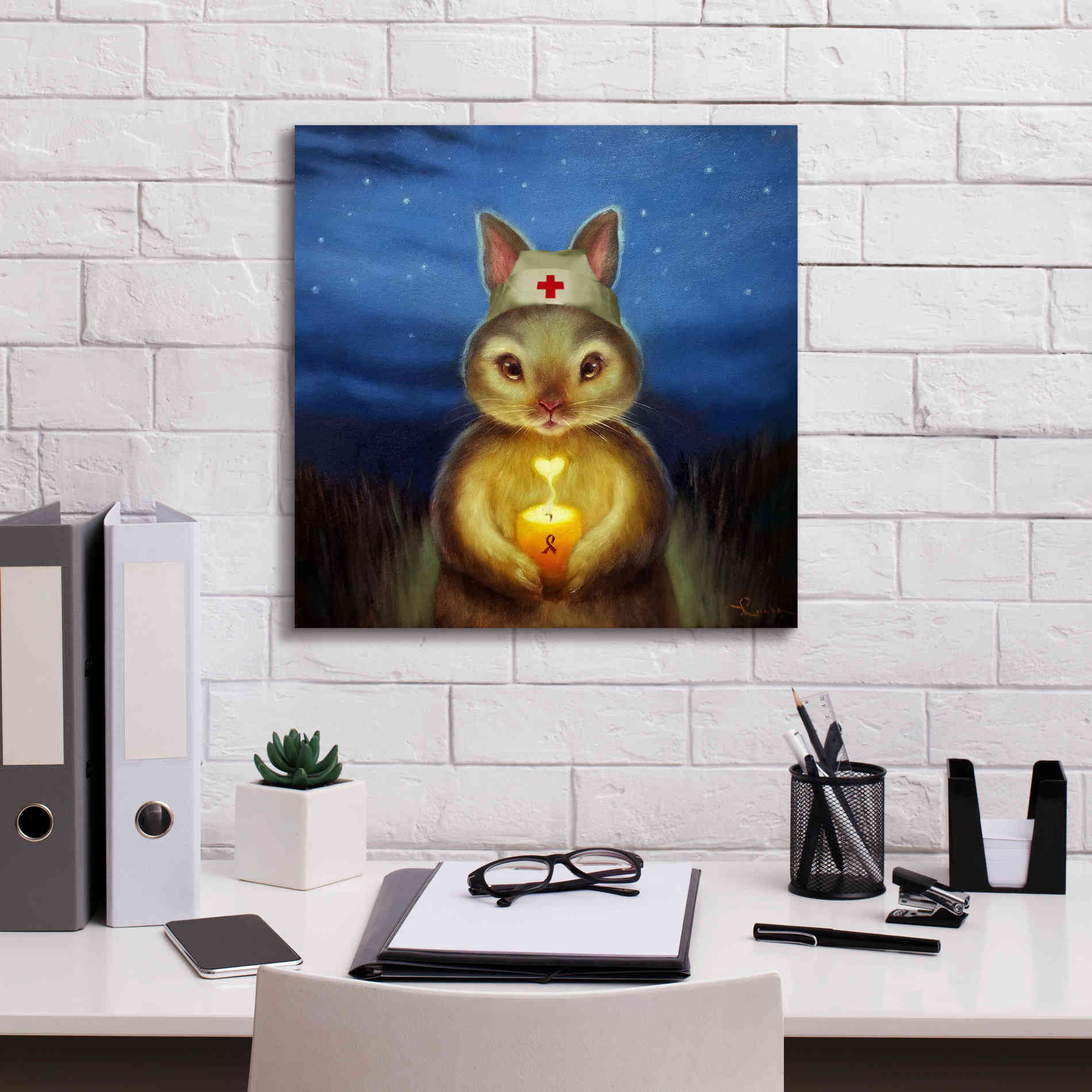 'Hope' by Lucia Heffernan, Canvas Wall Art,18x18