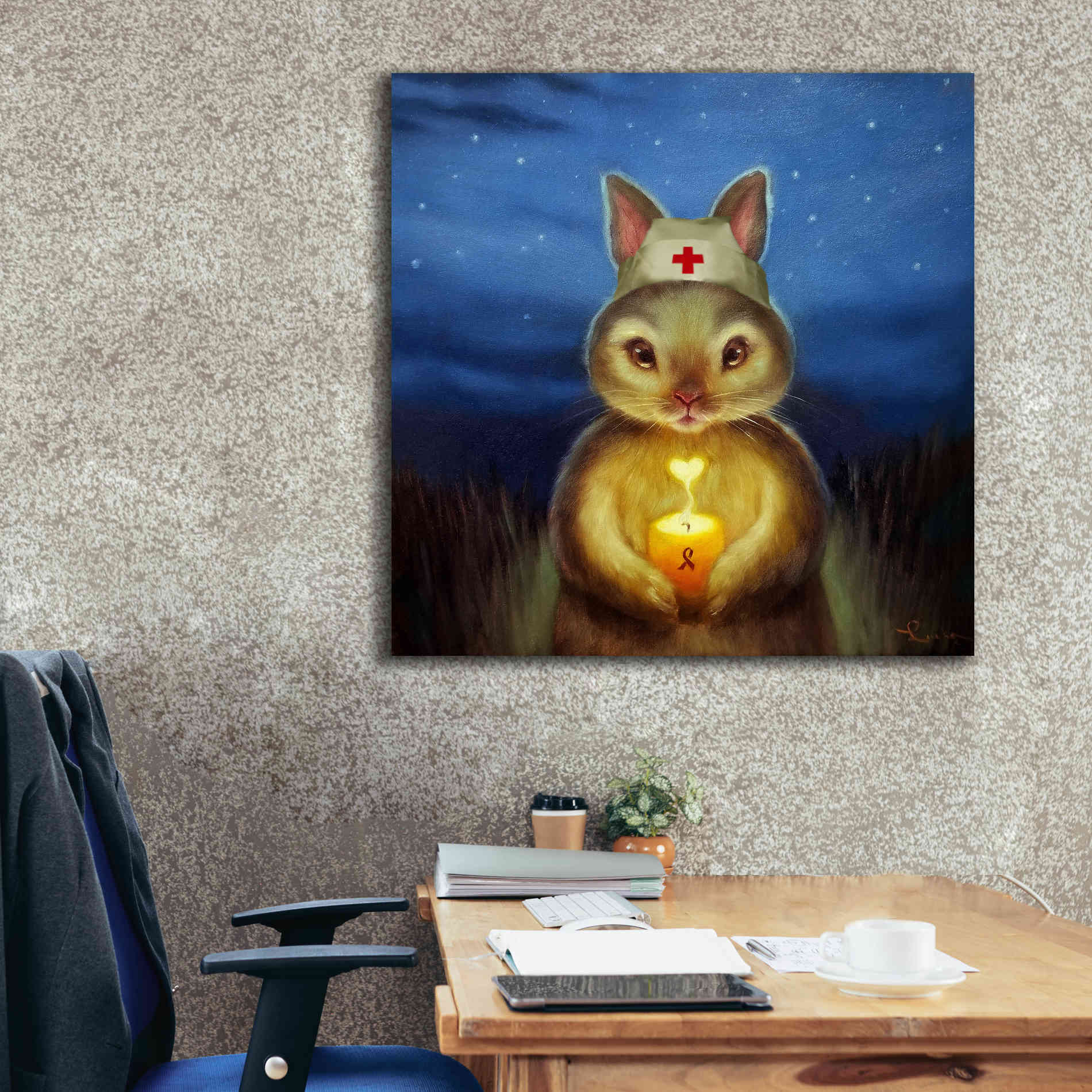 'Hope' by Lucia Heffernan, Canvas Wall Art,37x37