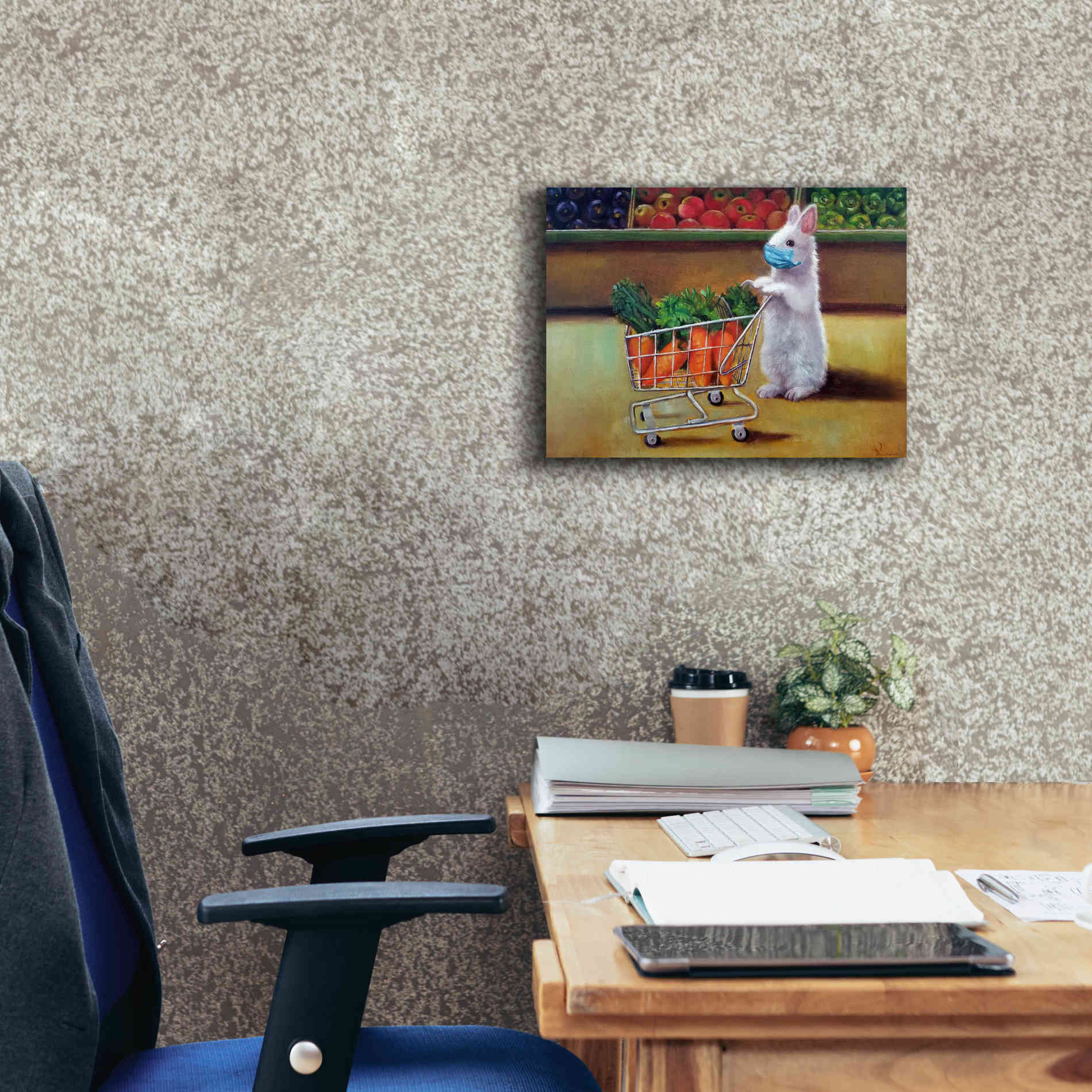 'Quarantine Shopping' by Lucia Heffernan, Canvas Wall Art,16x12