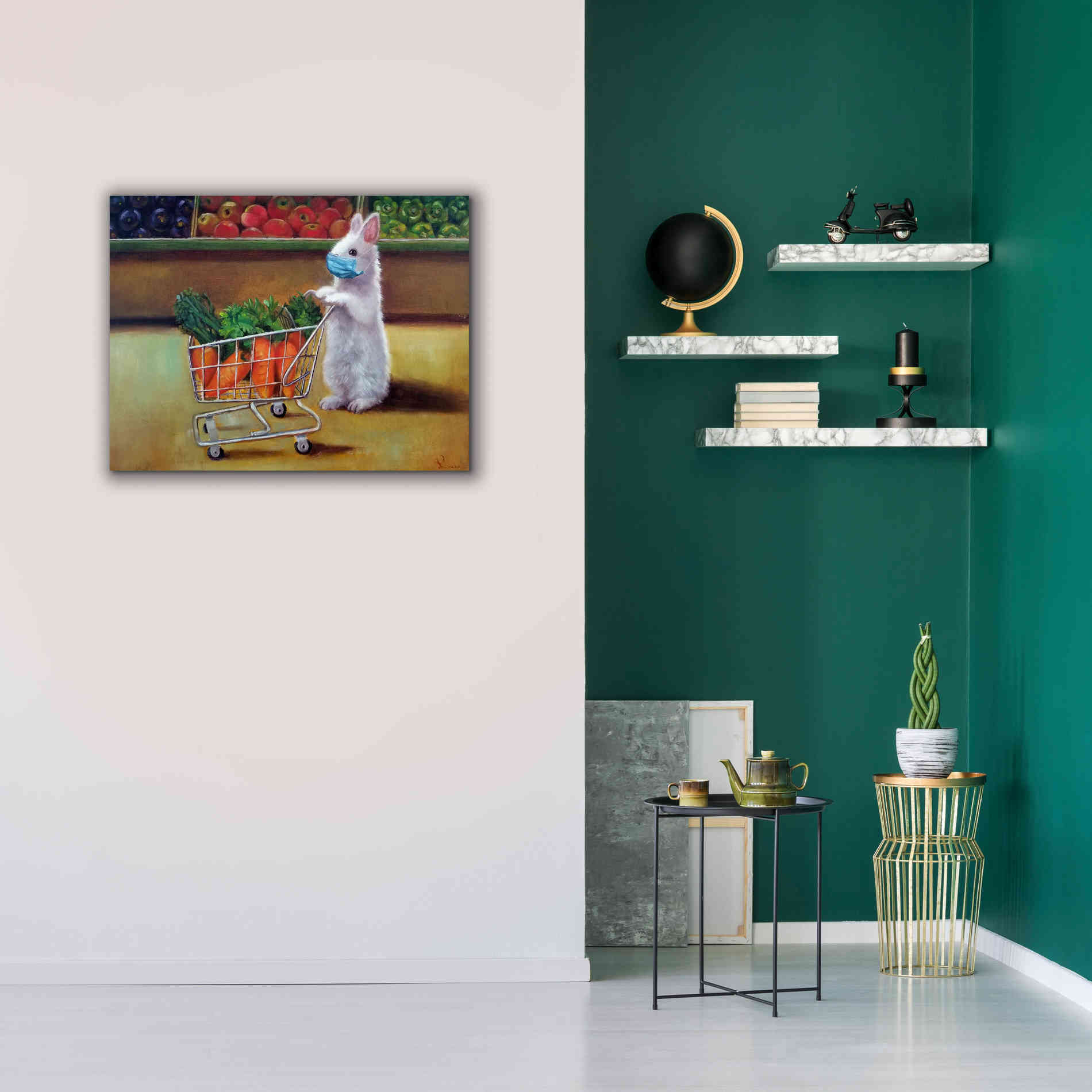 'Quarantine Shopping' by Lucia Heffernan, Canvas Wall Art,34x26