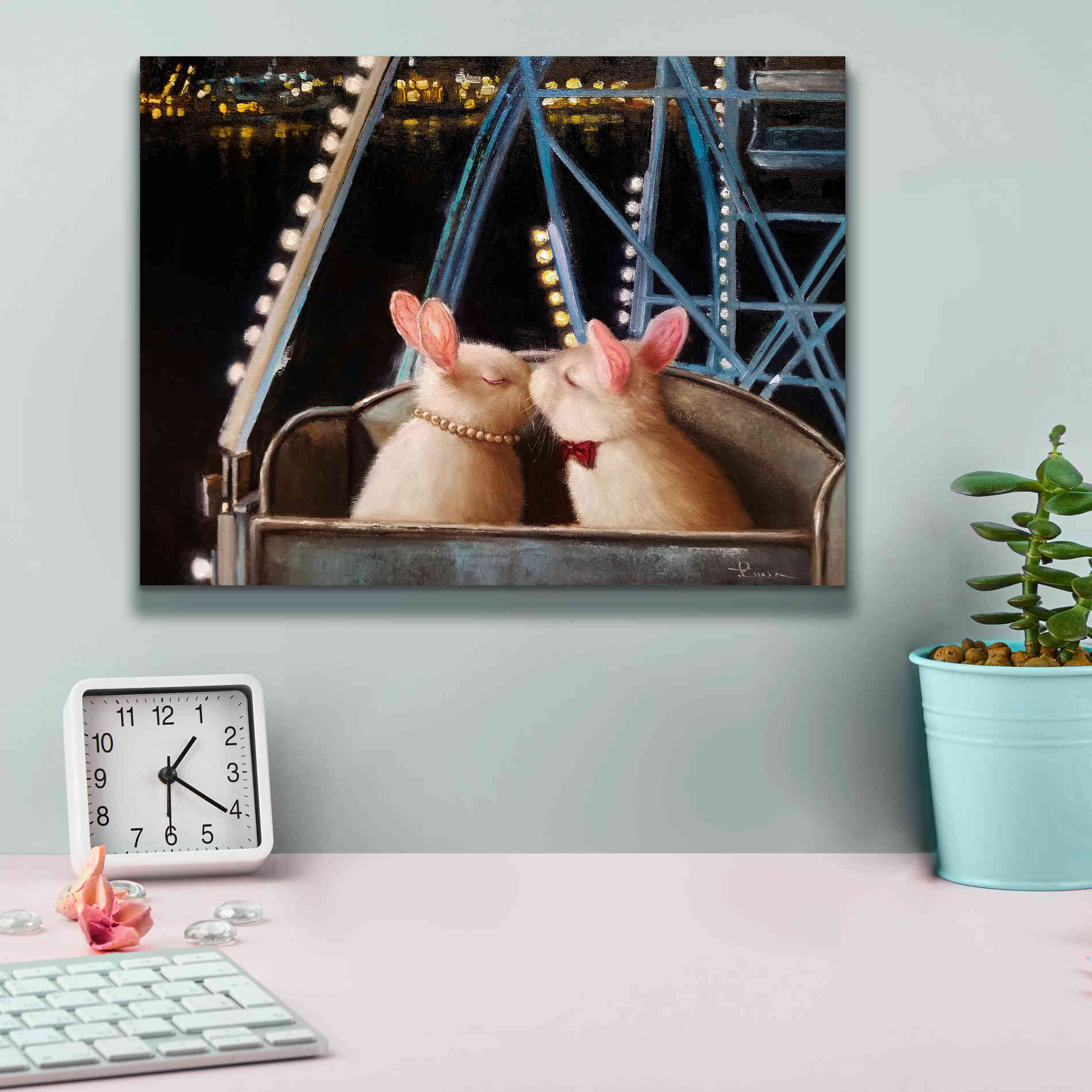 'First Kiss' by Lucia Heffernan, Canvas Wall Art,16x12