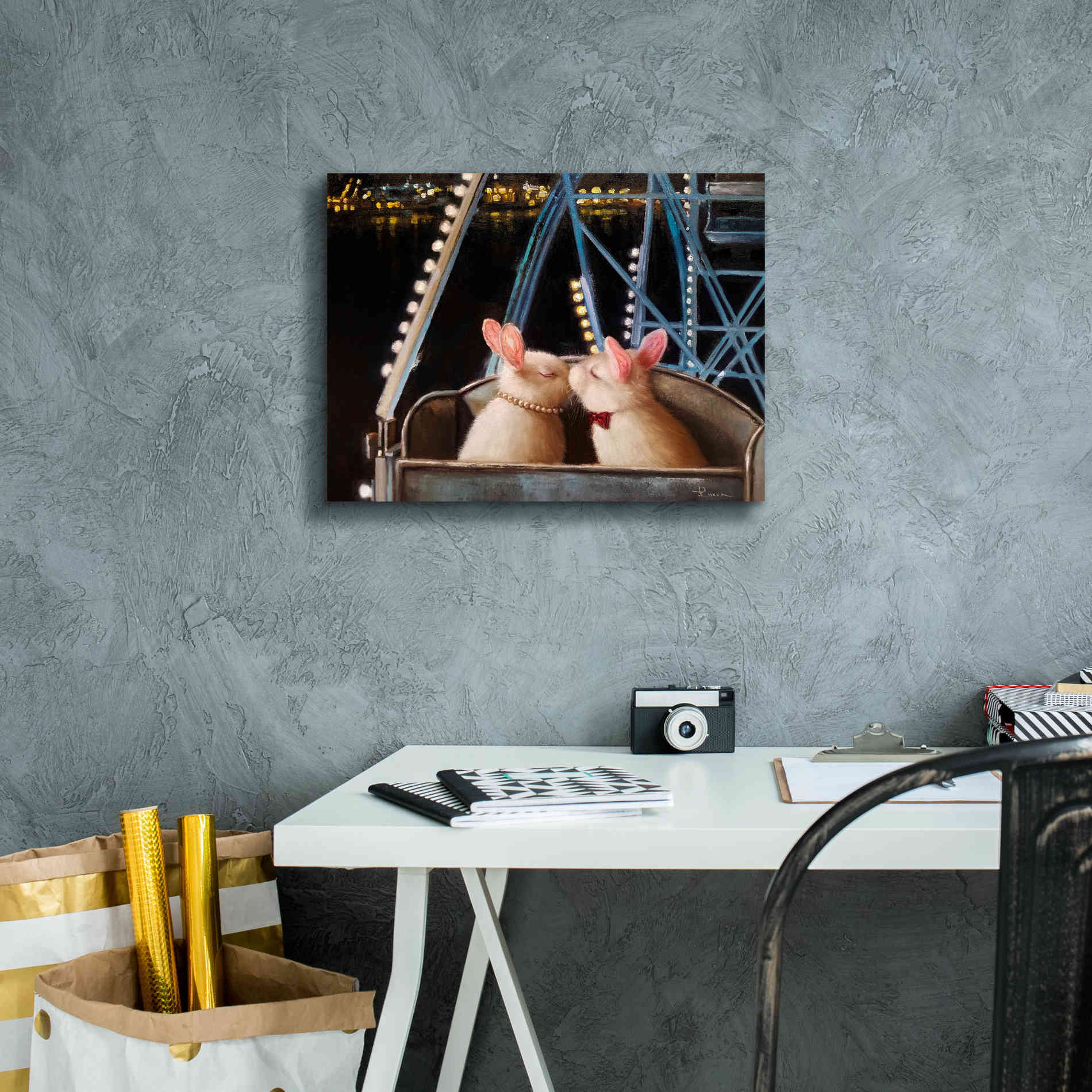 'First Kiss' by Lucia Heffernan, Canvas Wall Art,16x12