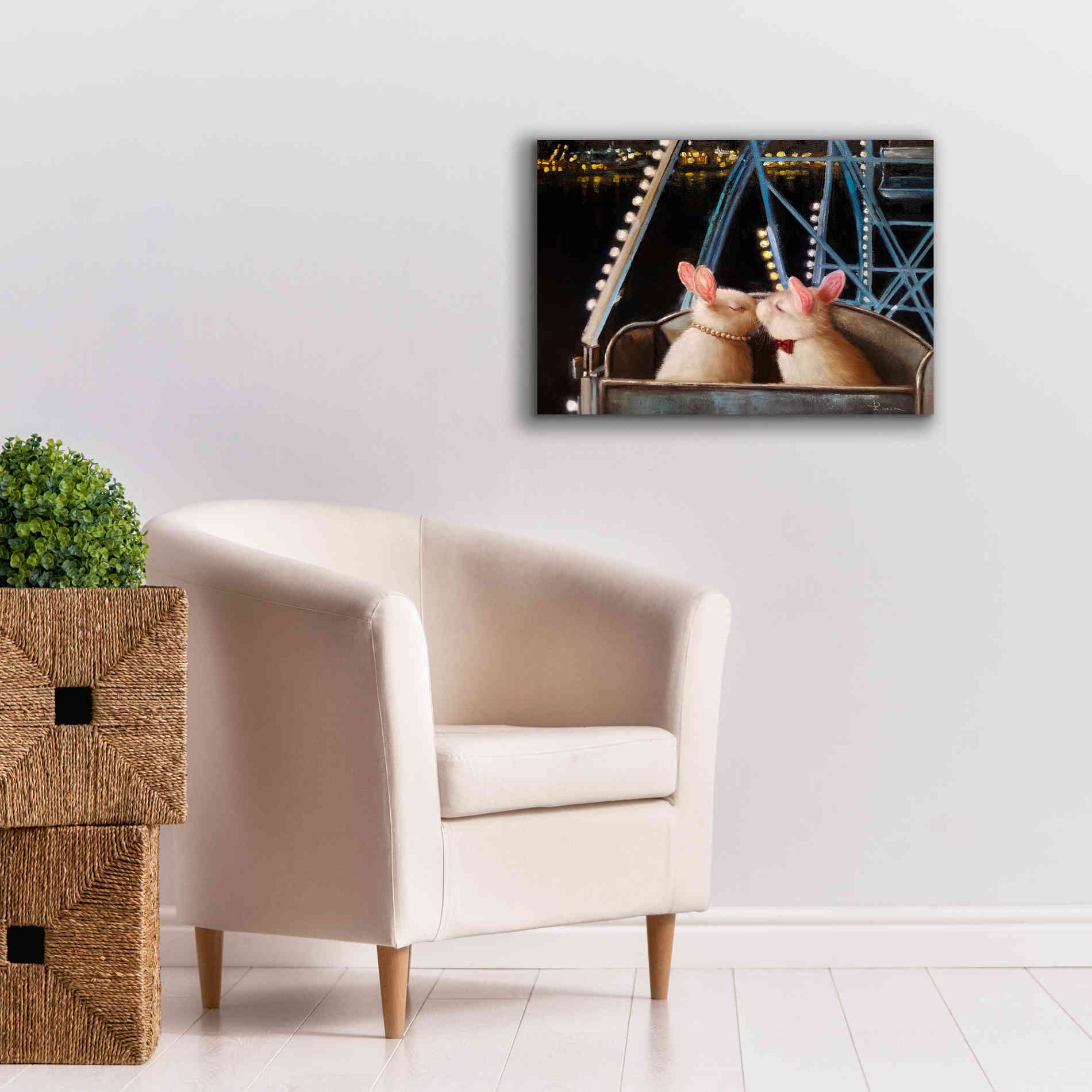 'First Kiss' by Lucia Heffernan, Canvas Wall Art,26x18