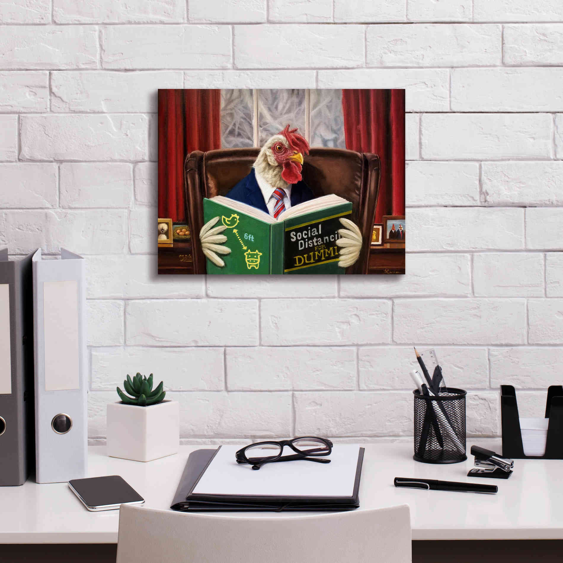 'Bird Brain' by Lucia Heffernan, Canvas Wall Art,16x12