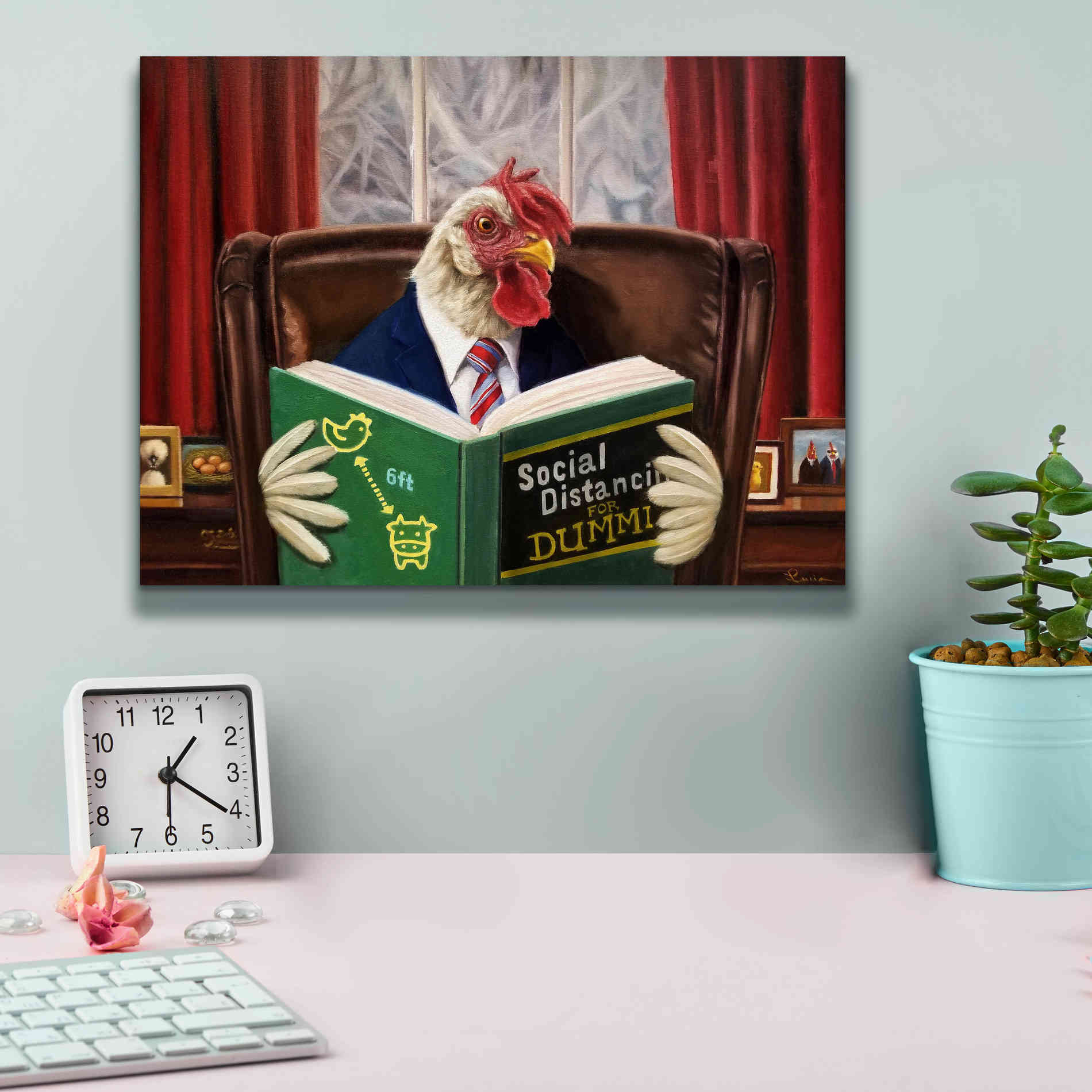 'Bird Brain' by Lucia Heffernan, Canvas Wall Art,16x12