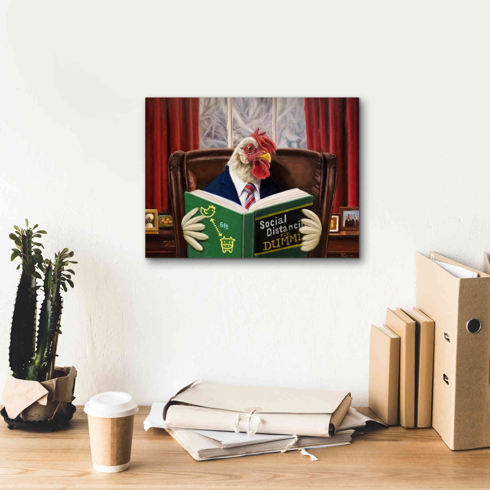 'Bird Brain' by Lucia Heffernan, Canvas Wall Art,16x12