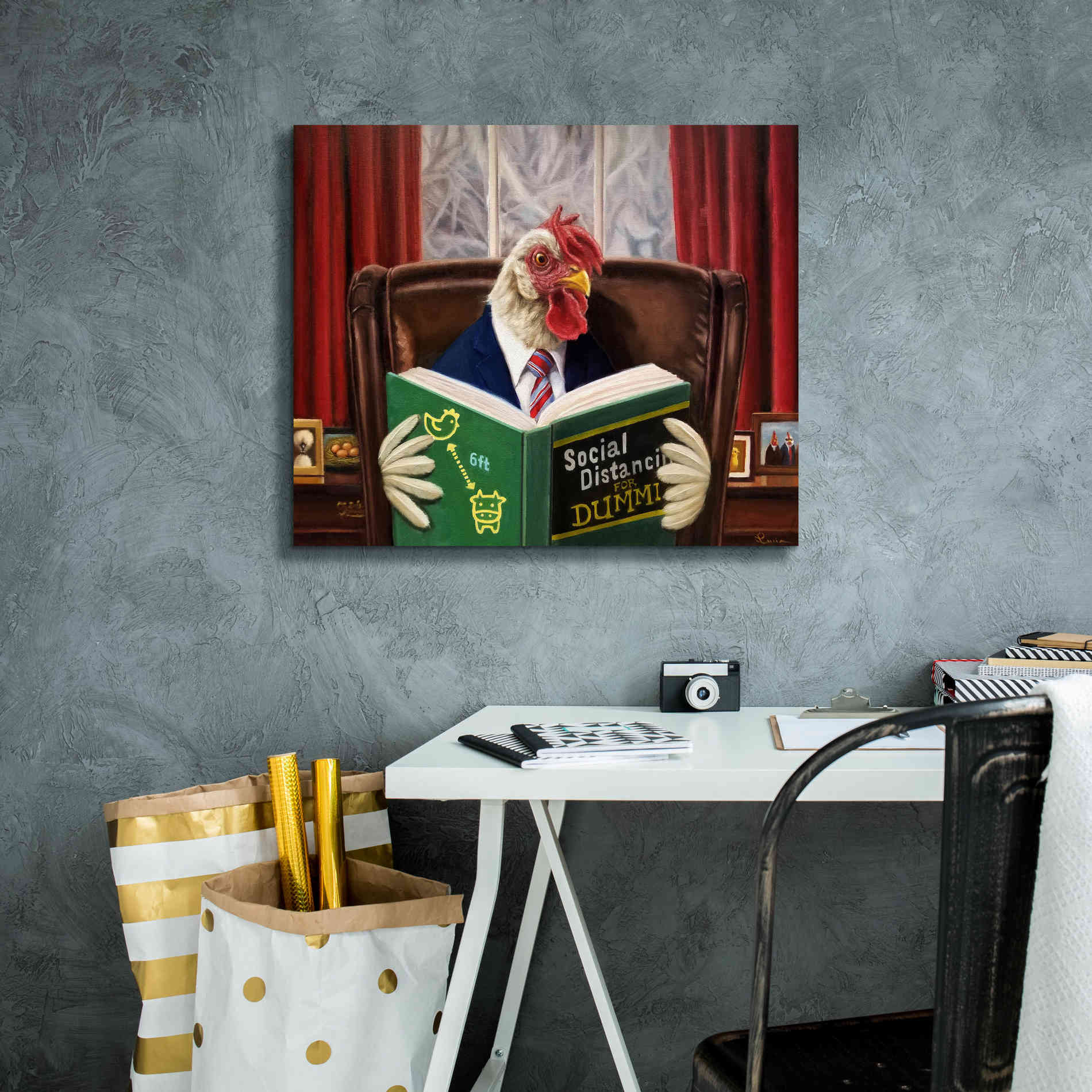 'Bird Brain' by Lucia Heffernan, Canvas Wall Art,24x20