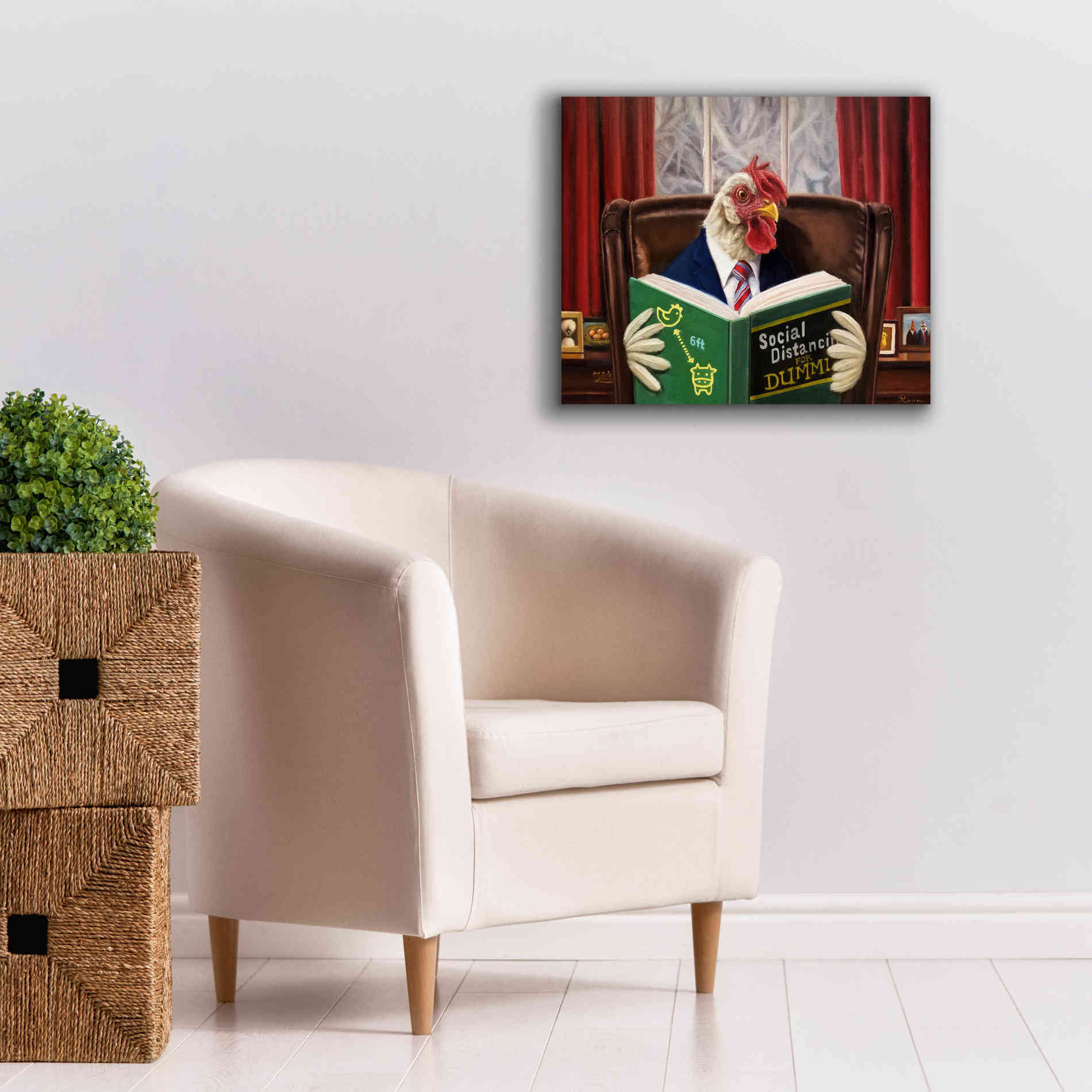 'Bird Brain' by Lucia Heffernan, Canvas Wall Art,24x20