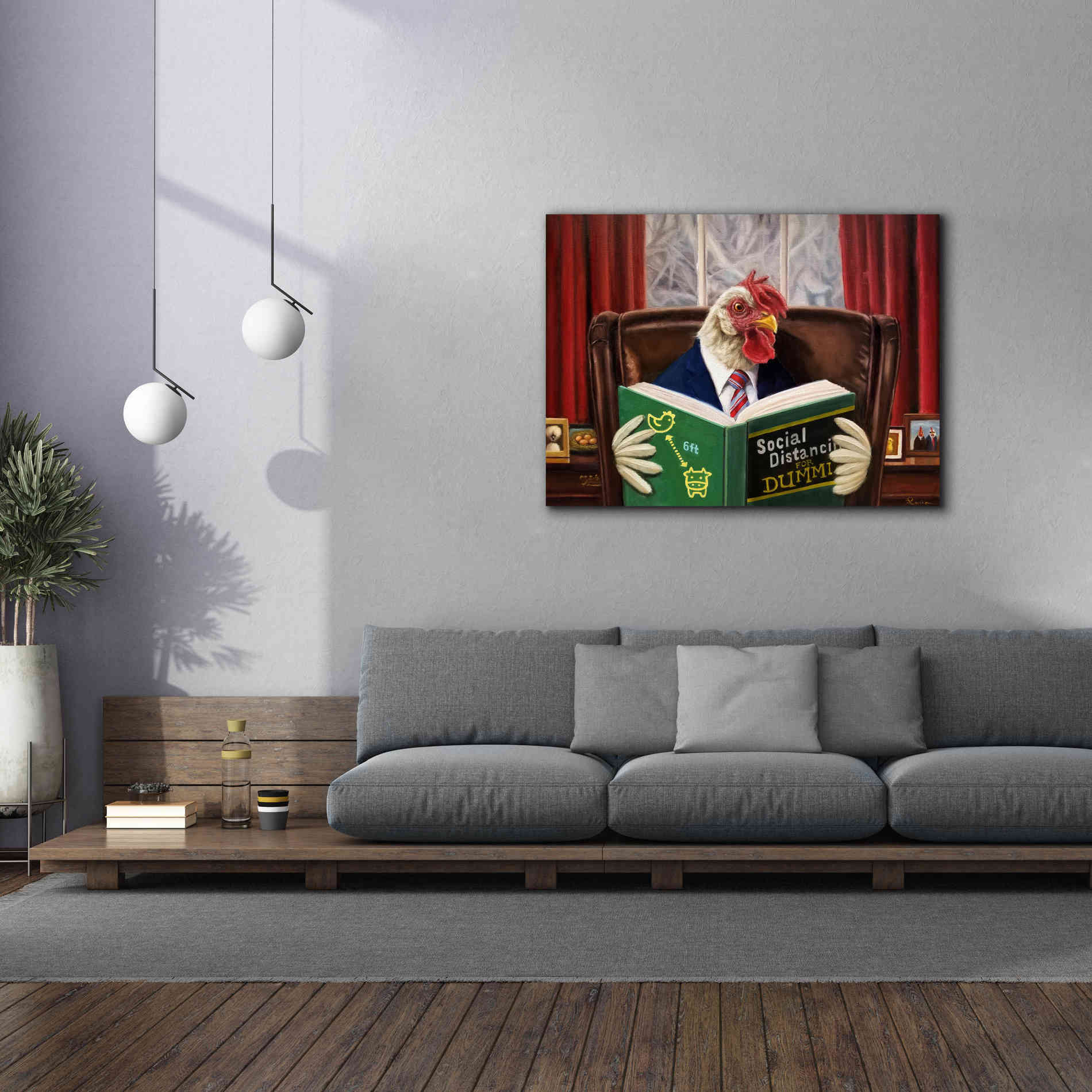 'Bird Brain' by Lucia Heffernan, Canvas Wall Art,54x40