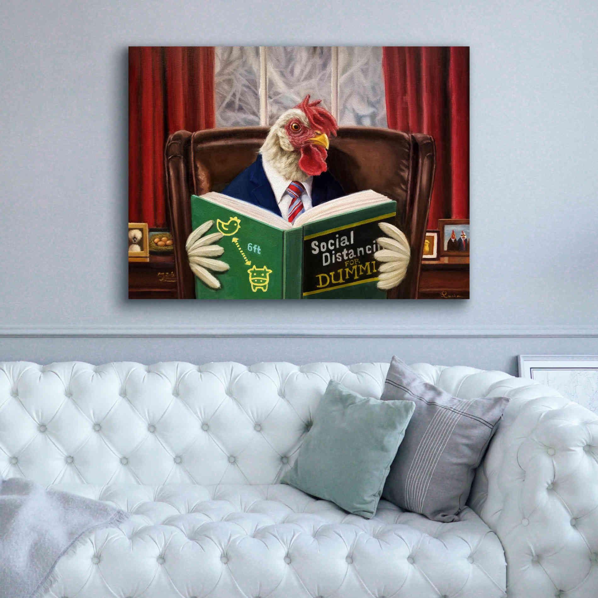 'Bird Brain' by Lucia Heffernan, Canvas Wall Art,54x40