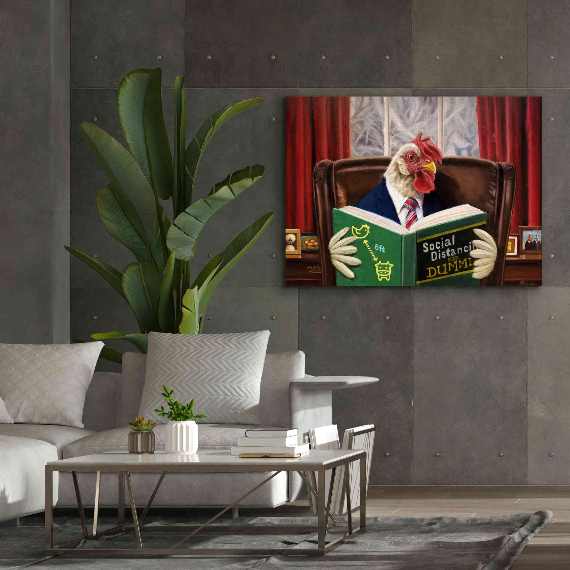 'Bird Brain' by Lucia Heffernan, Canvas Wall Art,54x40