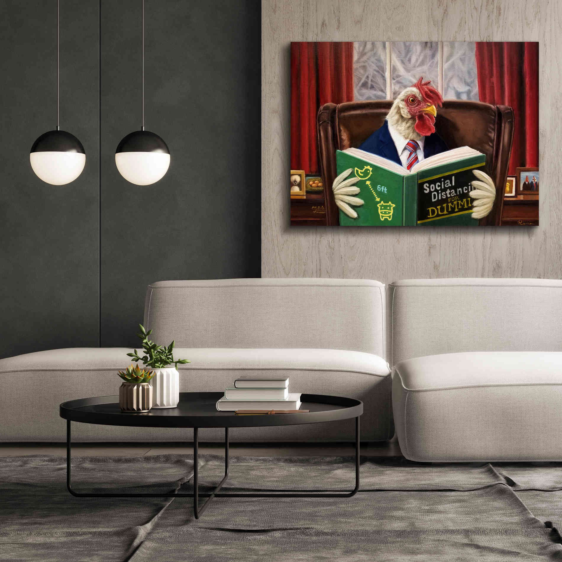 'Bird Brain' by Lucia Heffernan, Canvas Wall Art,54x40