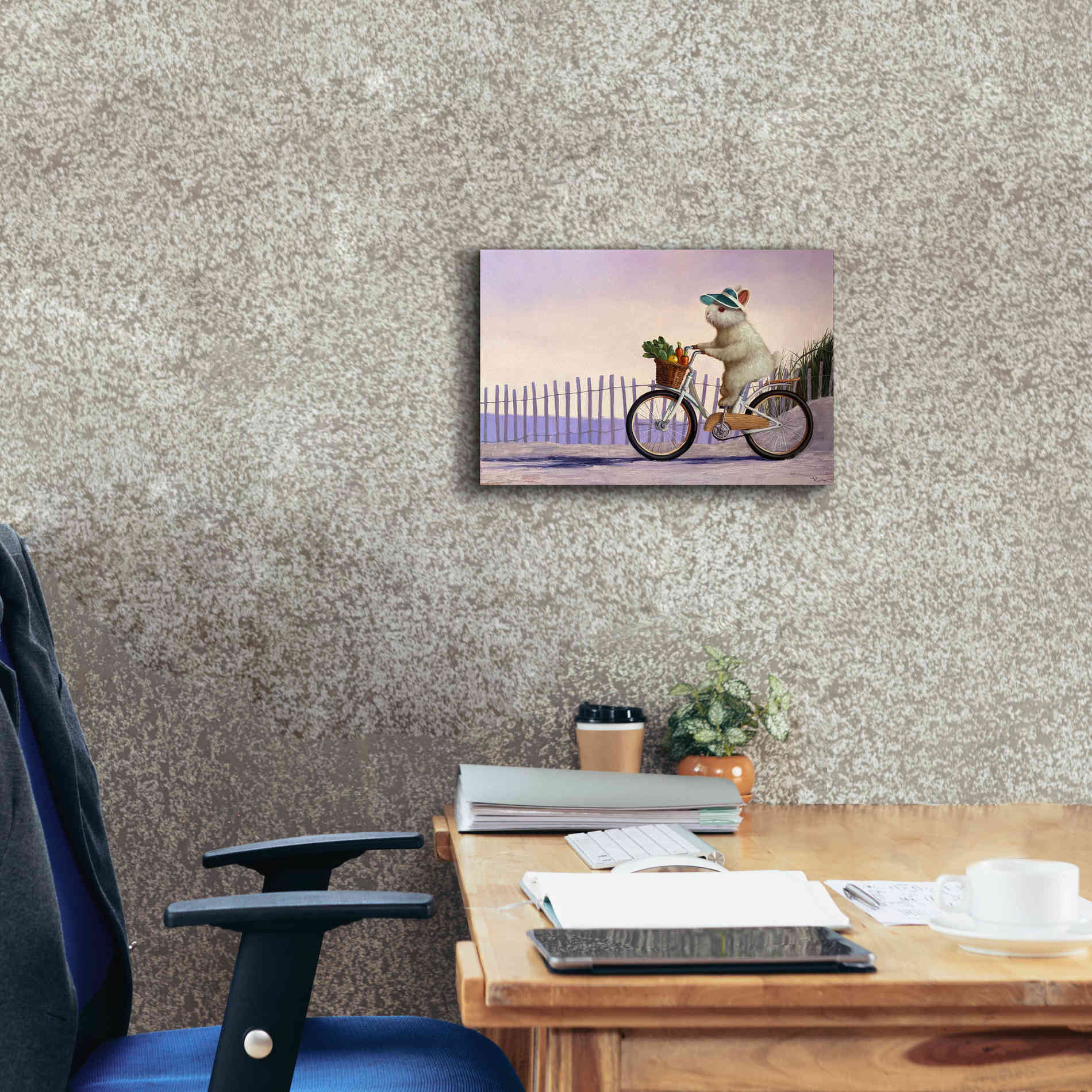 'Beach Bunny' by Lucia Heffernan, Canvas Wall Art,18x12