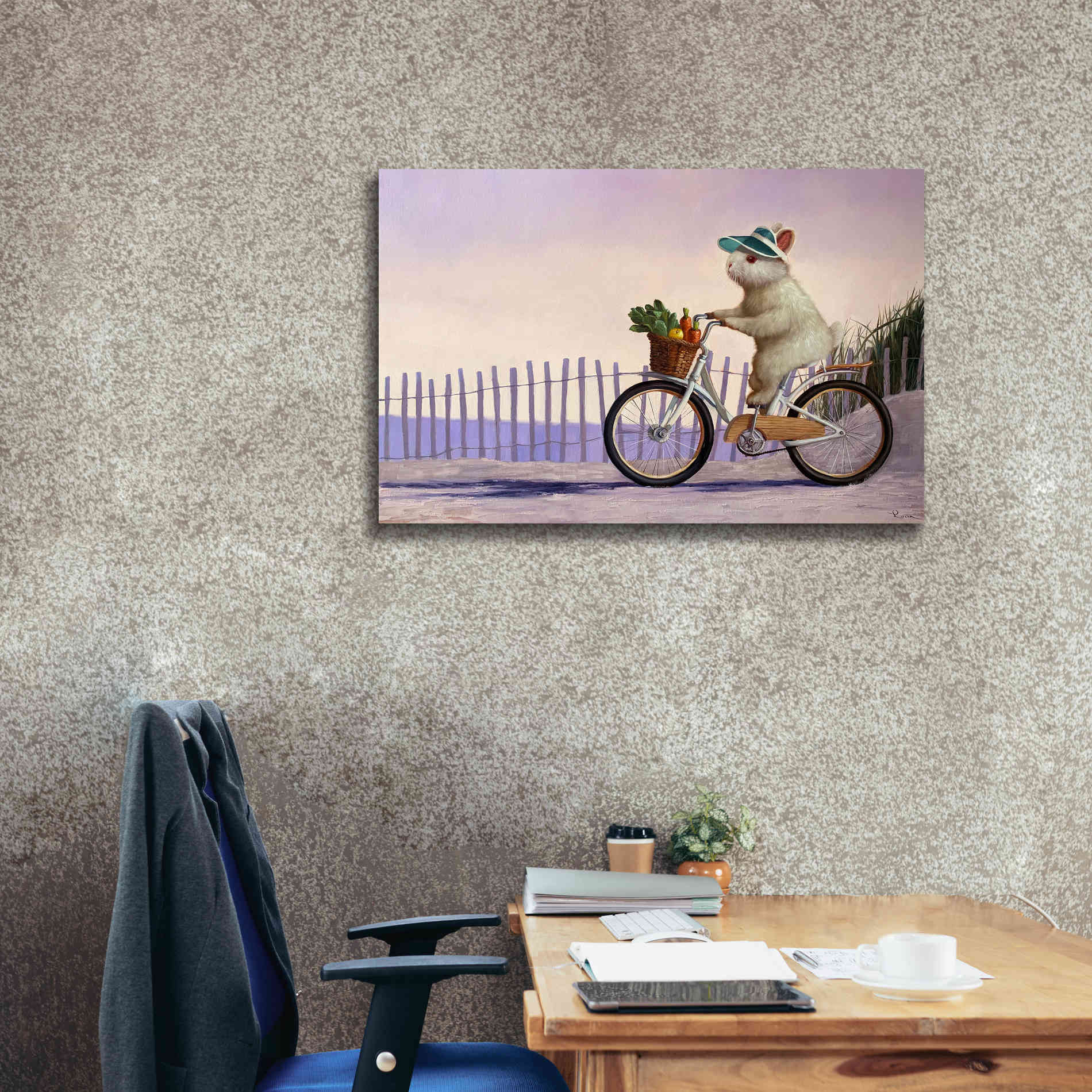 'Beach Bunny' by Lucia Heffernan, Canvas Wall Art,40x26