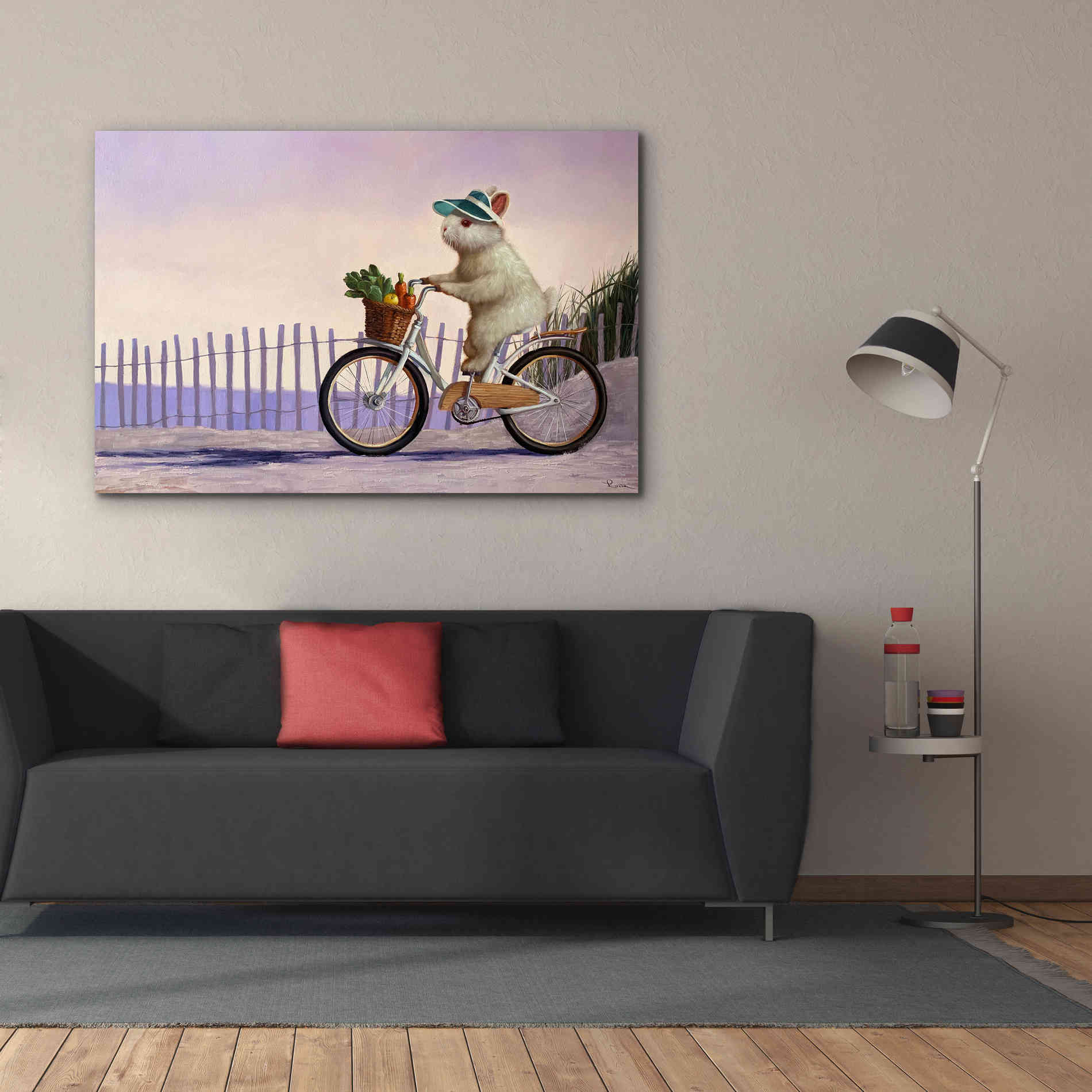 'Beach Bunny' by Lucia Heffernan, Canvas Wall Art,60x40