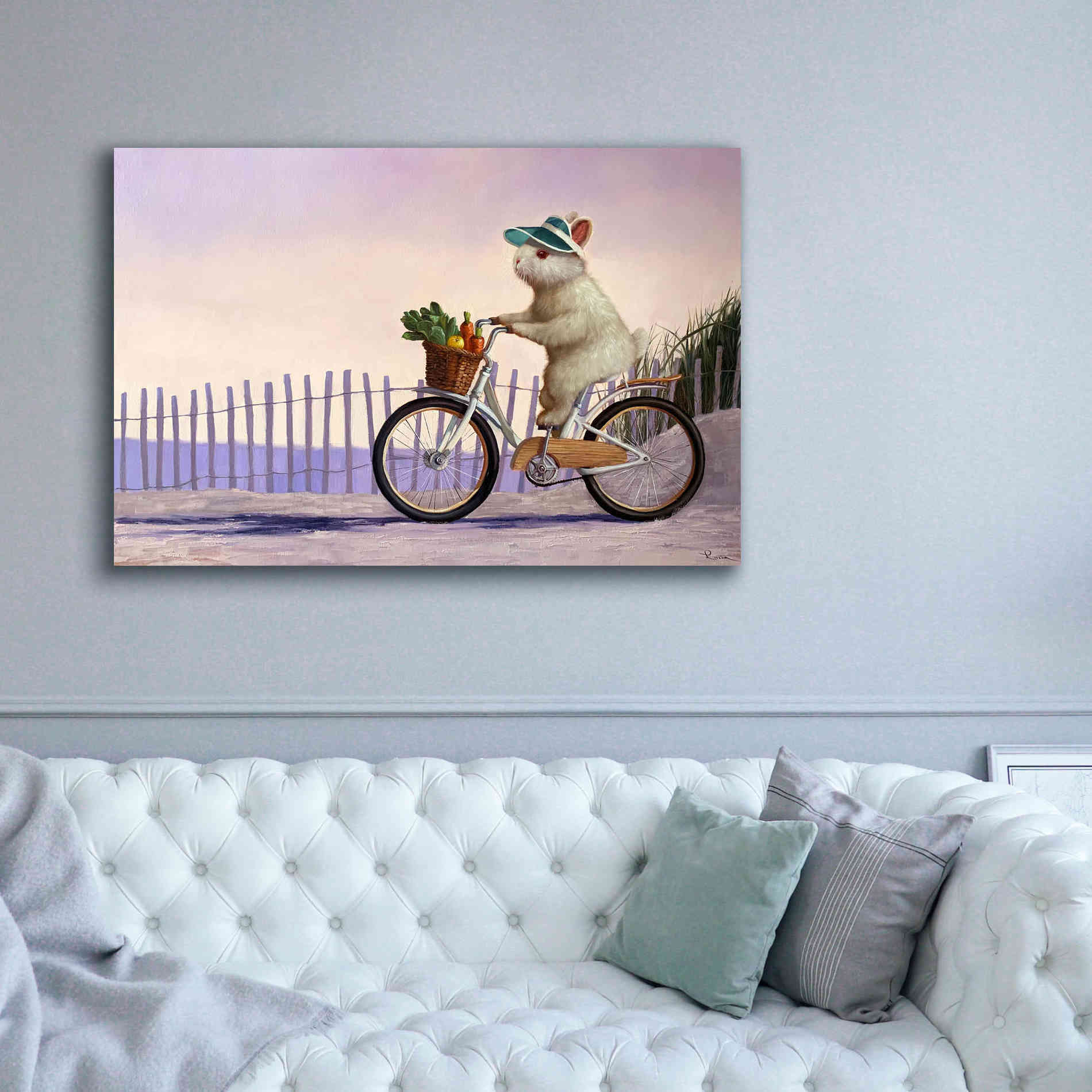 'Beach Bunny' by Lucia Heffernan, Canvas Wall Art,60x40