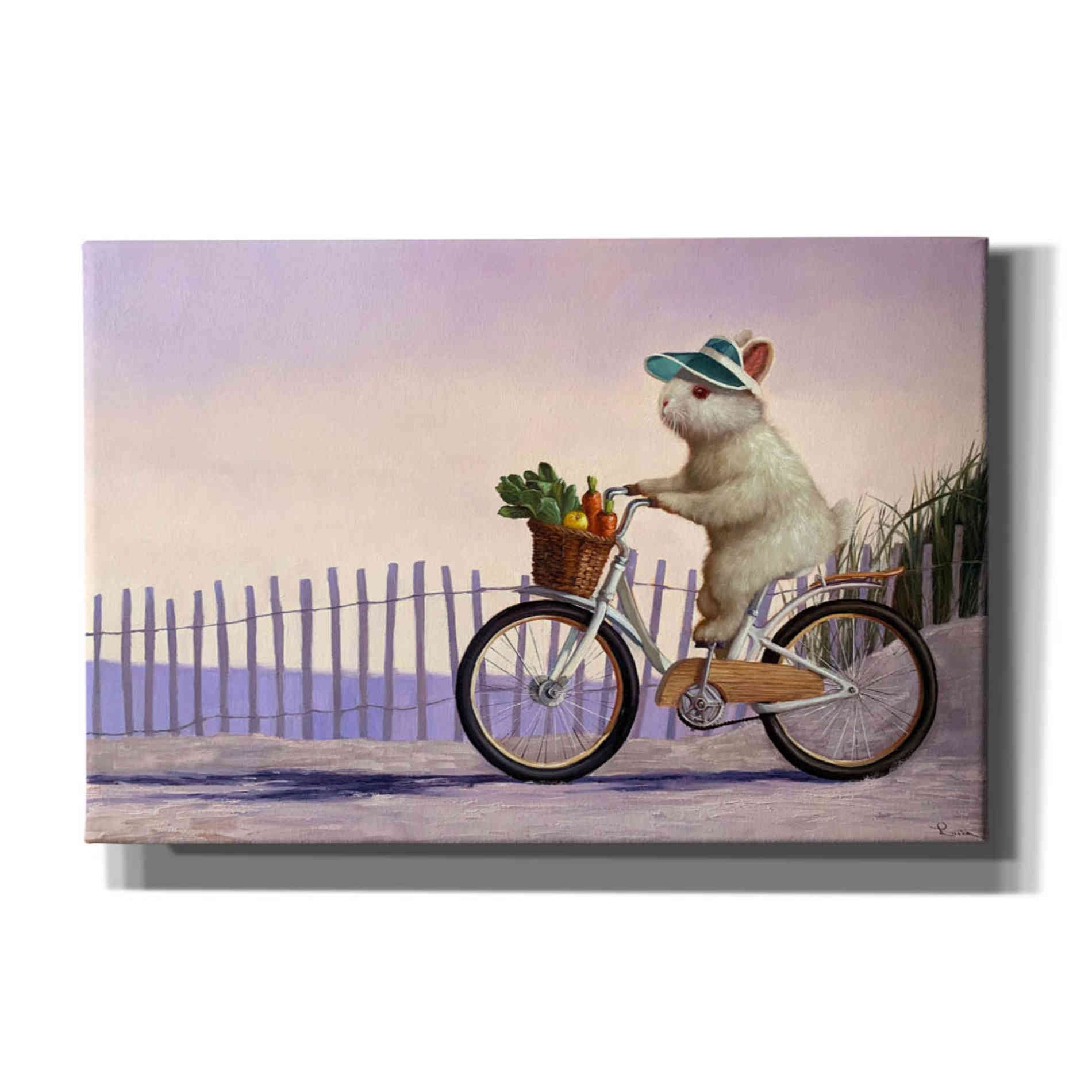 'Beach Bunny' by Lucia Heffernan, Canvas Wall Art