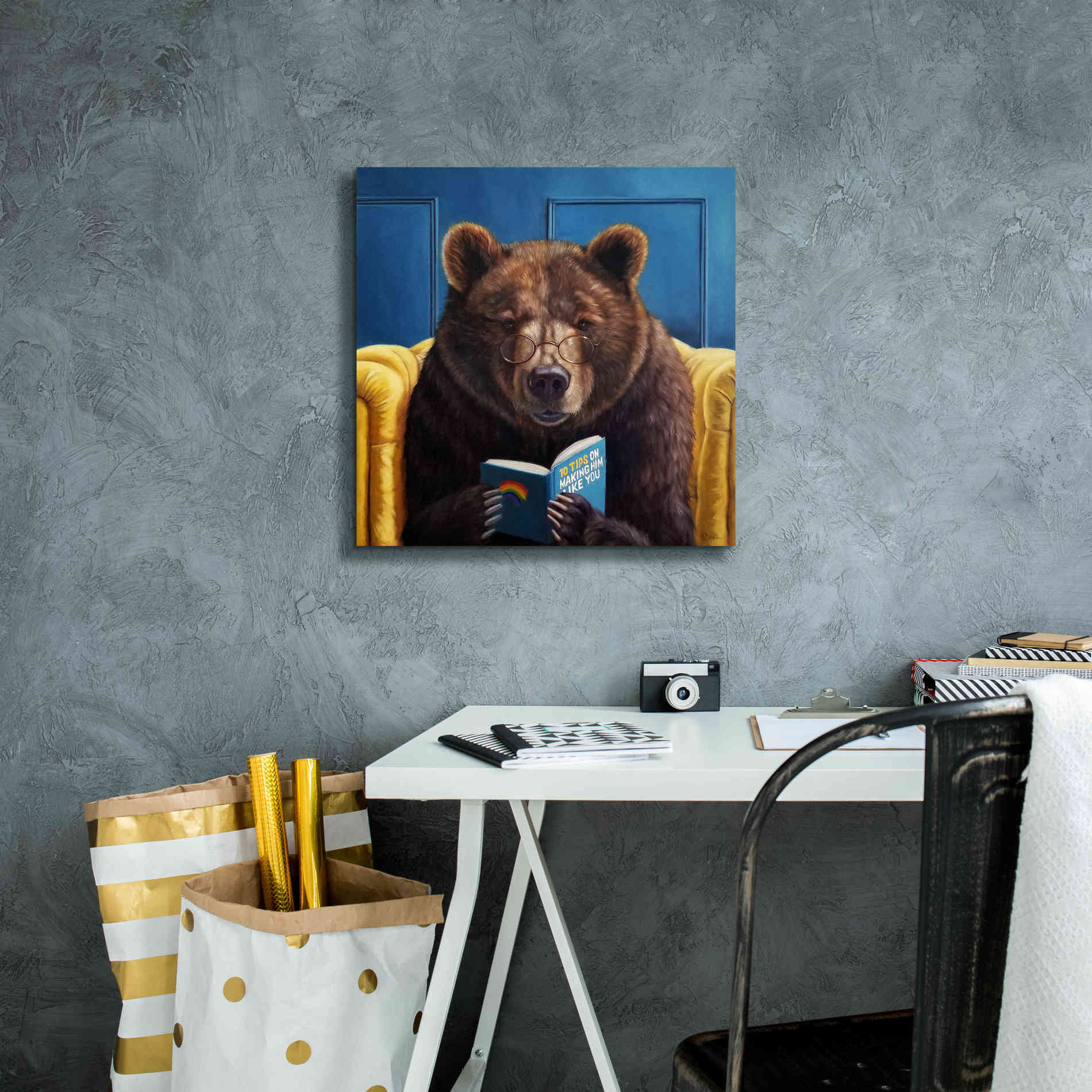 'Bear Trap' by Lucia Heffernan, Canvas Wall Art,18x18