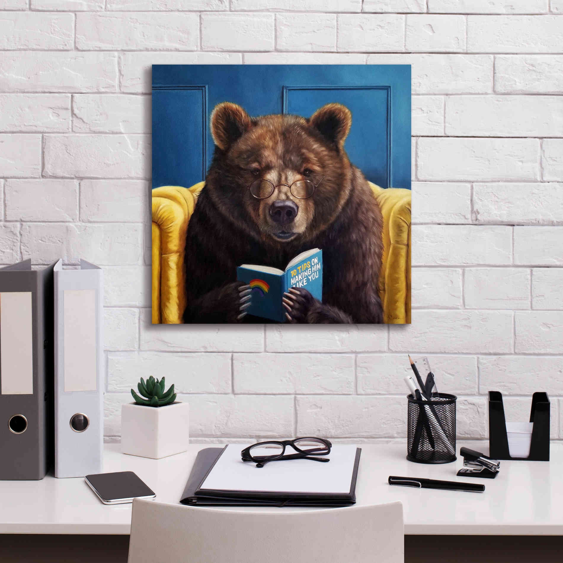 'Bear Trap' by Lucia Heffernan, Canvas Wall Art,18x18