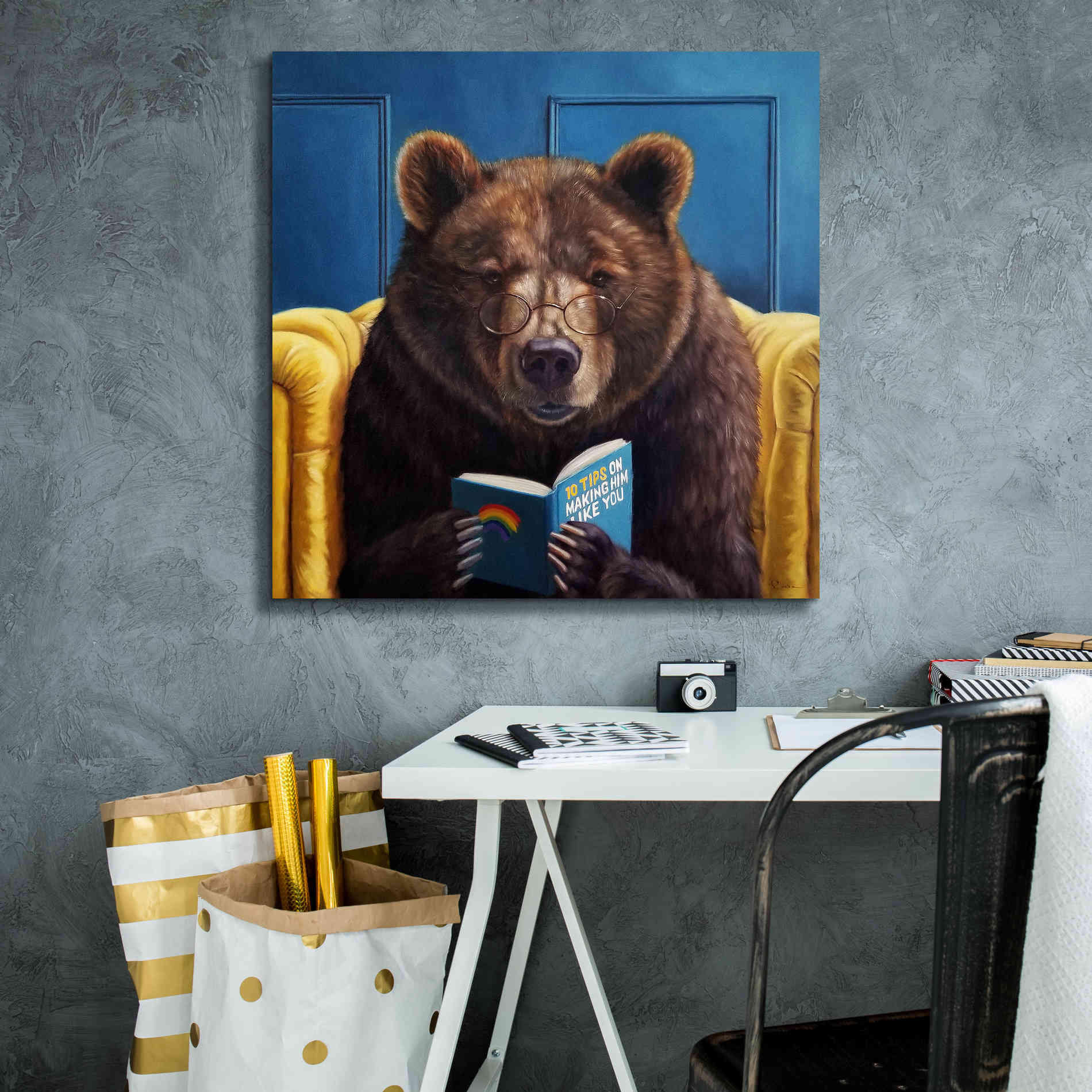 'Bear Trap' by Lucia Heffernan, Canvas Wall Art,26x26