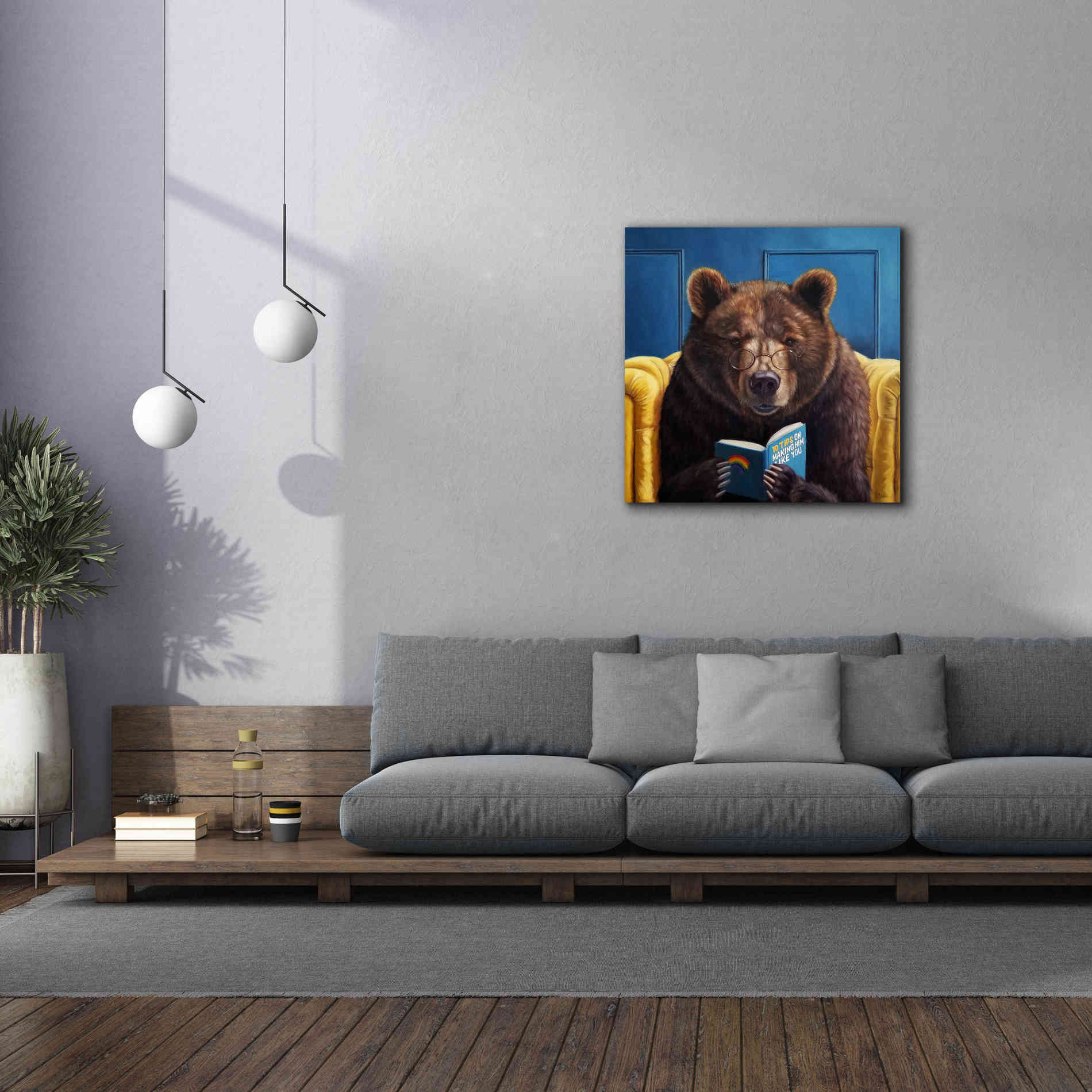 'Bear Trap' by Lucia Heffernan, Canvas Wall Art,37x37