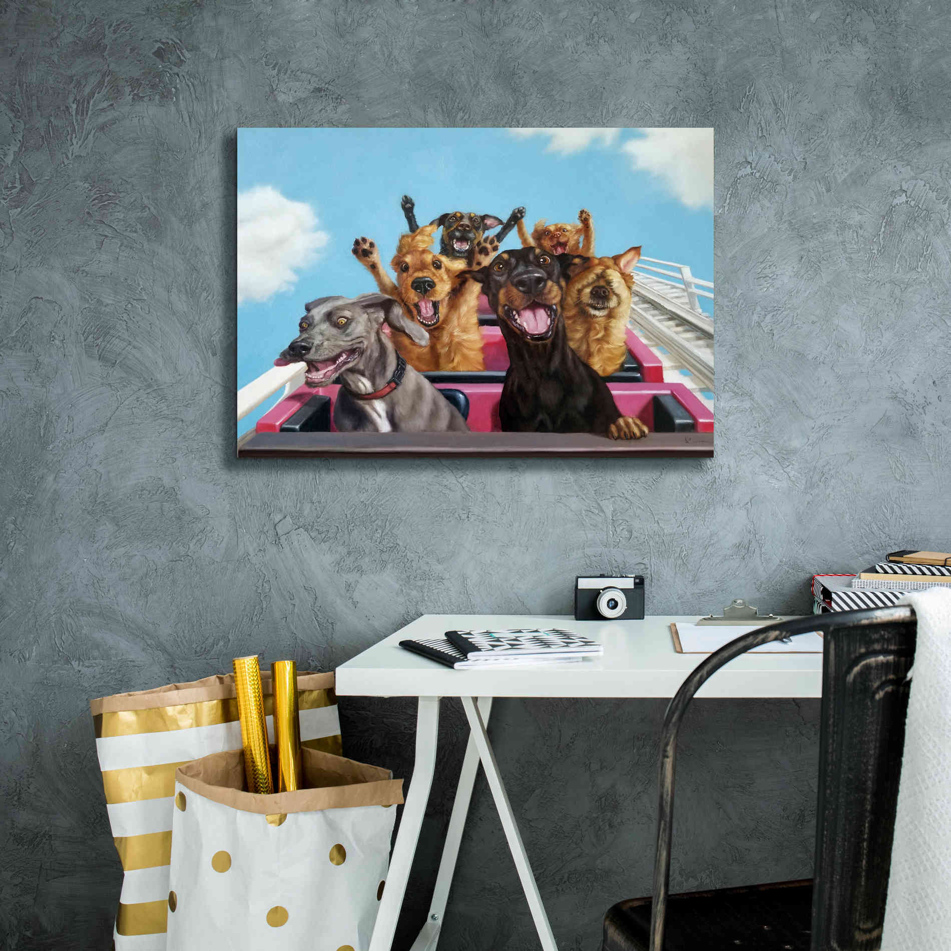 'Thrill Seekers' by Lucia Heffernan, Canvas Wall Art,26x18