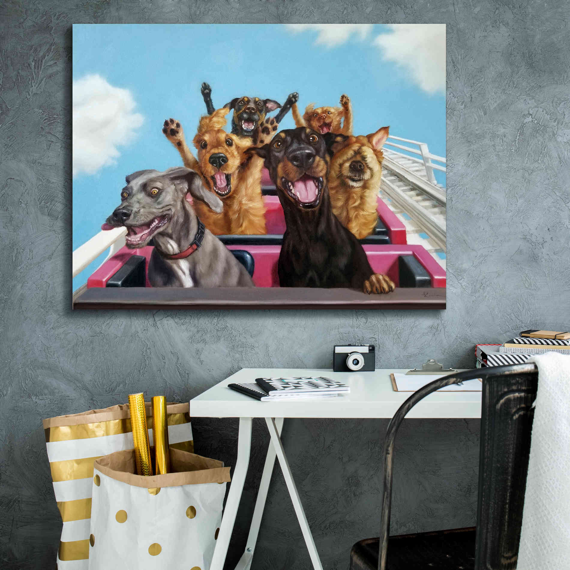 'Thrill Seekers' by Lucia Heffernan, Canvas Wall Art,34x26