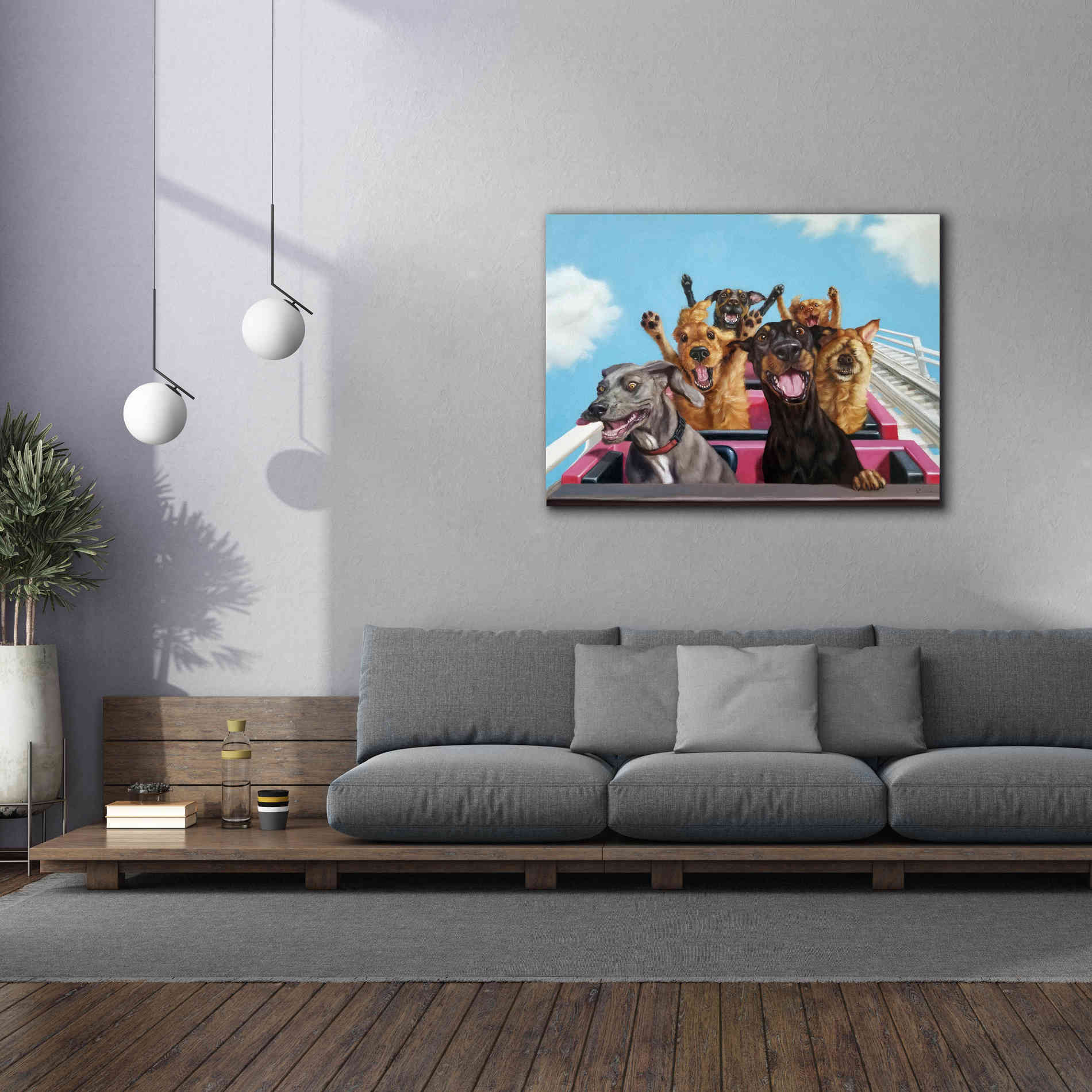 'Thrill Seekers' by Lucia Heffernan, Canvas Wall Art,54x40