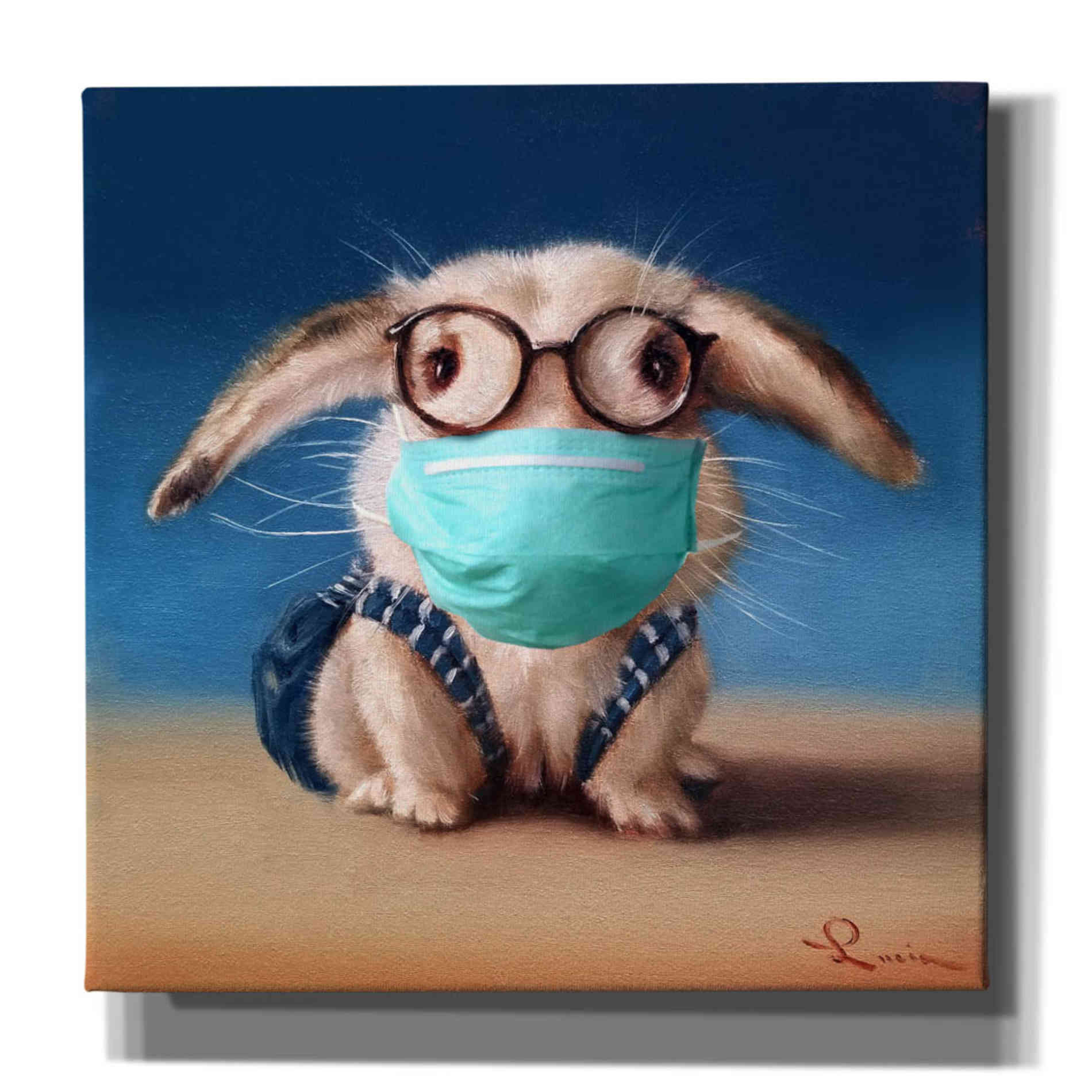 'Back To School - Mask' by Lucia Heffernan, Canvas Wall Art