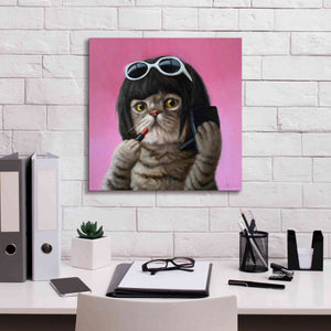 'Bob Cat' by Lucia Heffernan, Canvas Wall Art,18x18