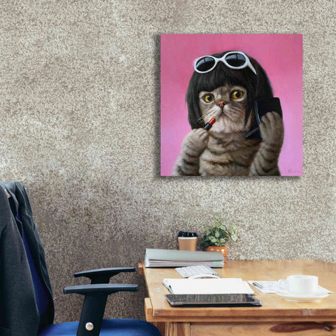 Image of 'Bob Cat' by Lucia Heffernan, Canvas Wall Art,26x26