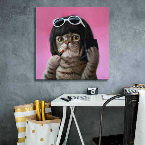 Image of 'Bob Cat' by Lucia Heffernan, Canvas Wall Art,26x26