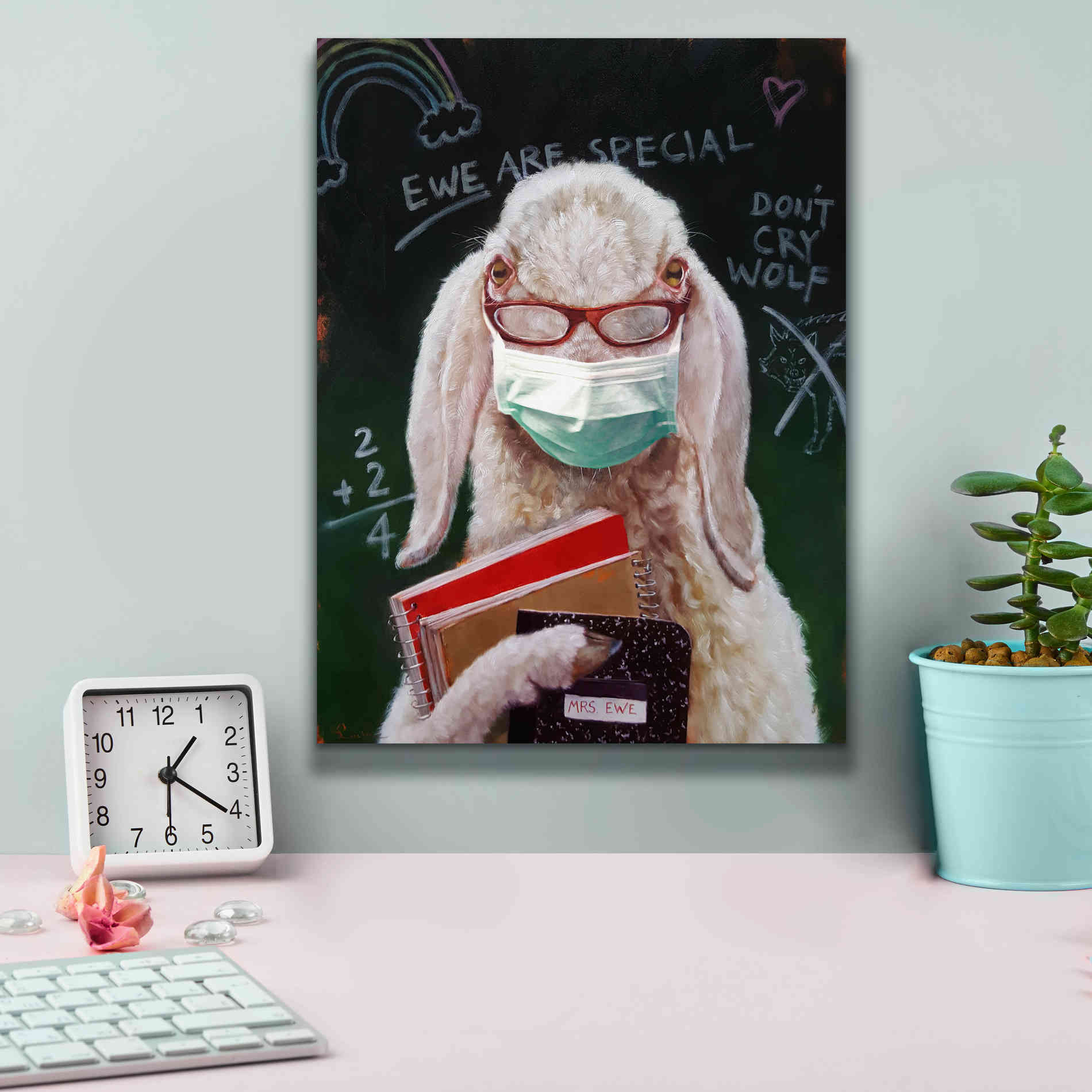 'Back To School - Teacher' by Lucia Heffernan, Canvas Wall Art,12x16