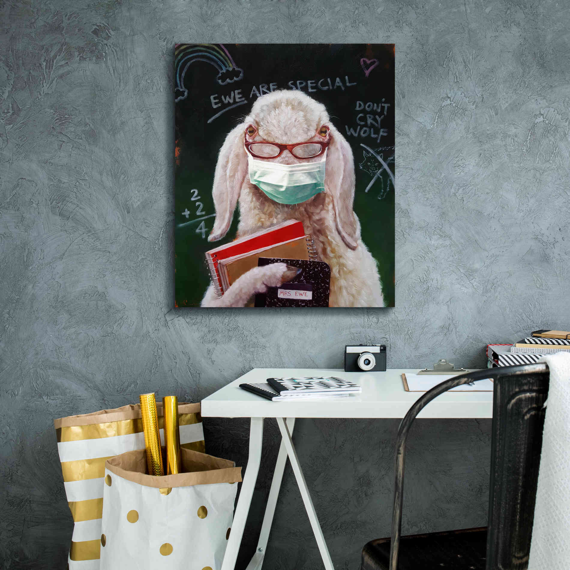 'Back To School - Teacher' by Lucia Heffernan, Canvas Wall Art,20x24