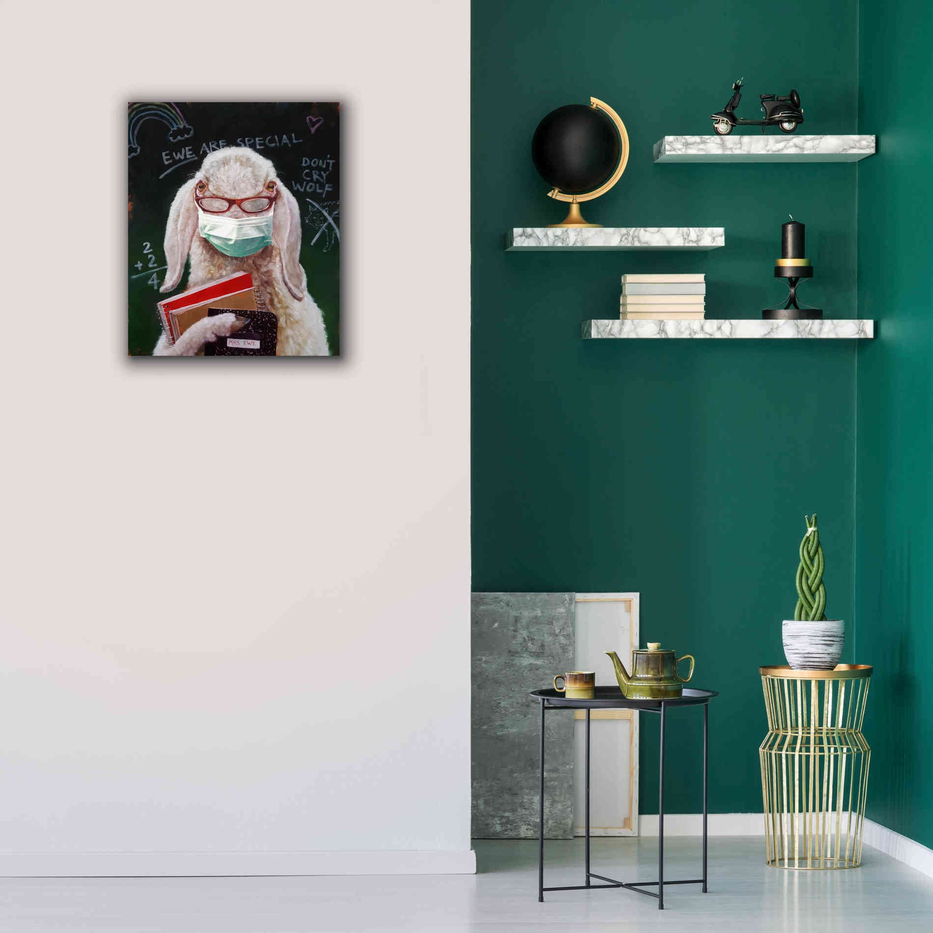 'Back To School - Teacher' by Lucia Heffernan, Canvas Wall Art,20x24