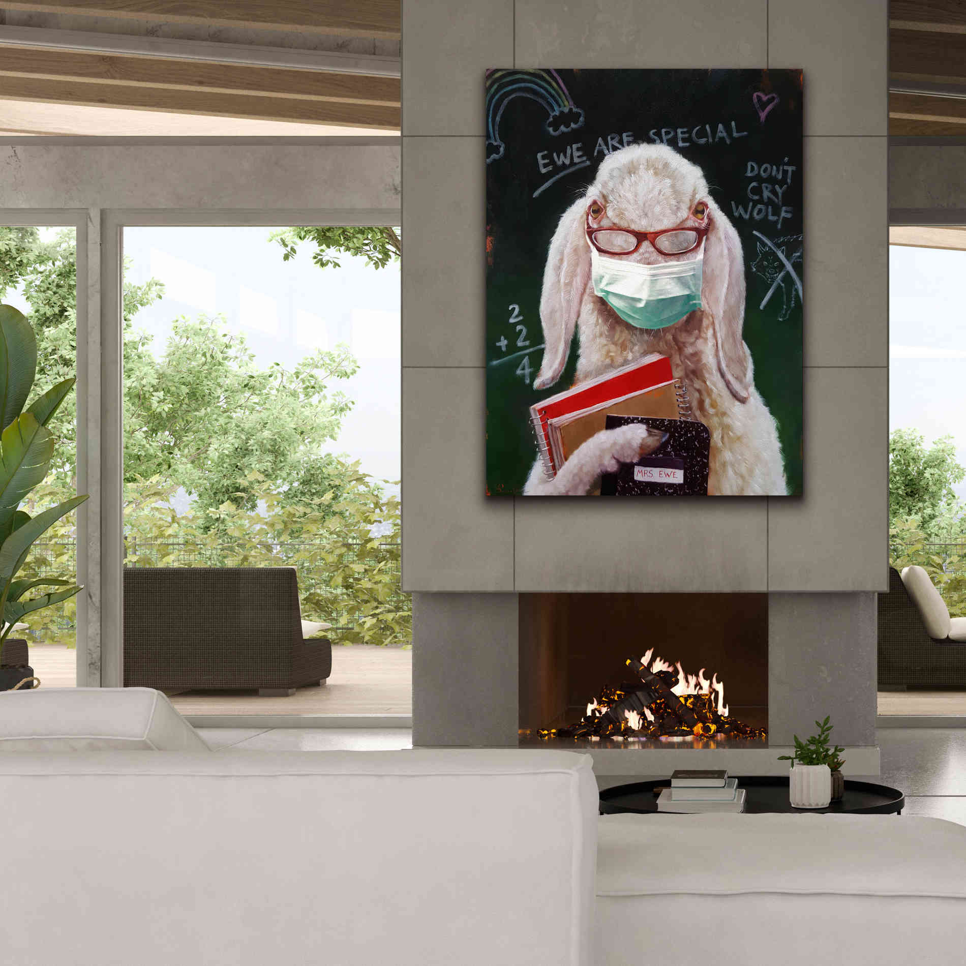 'Back To School - Teacher' by Lucia Heffernan, Canvas Wall Art,40x54