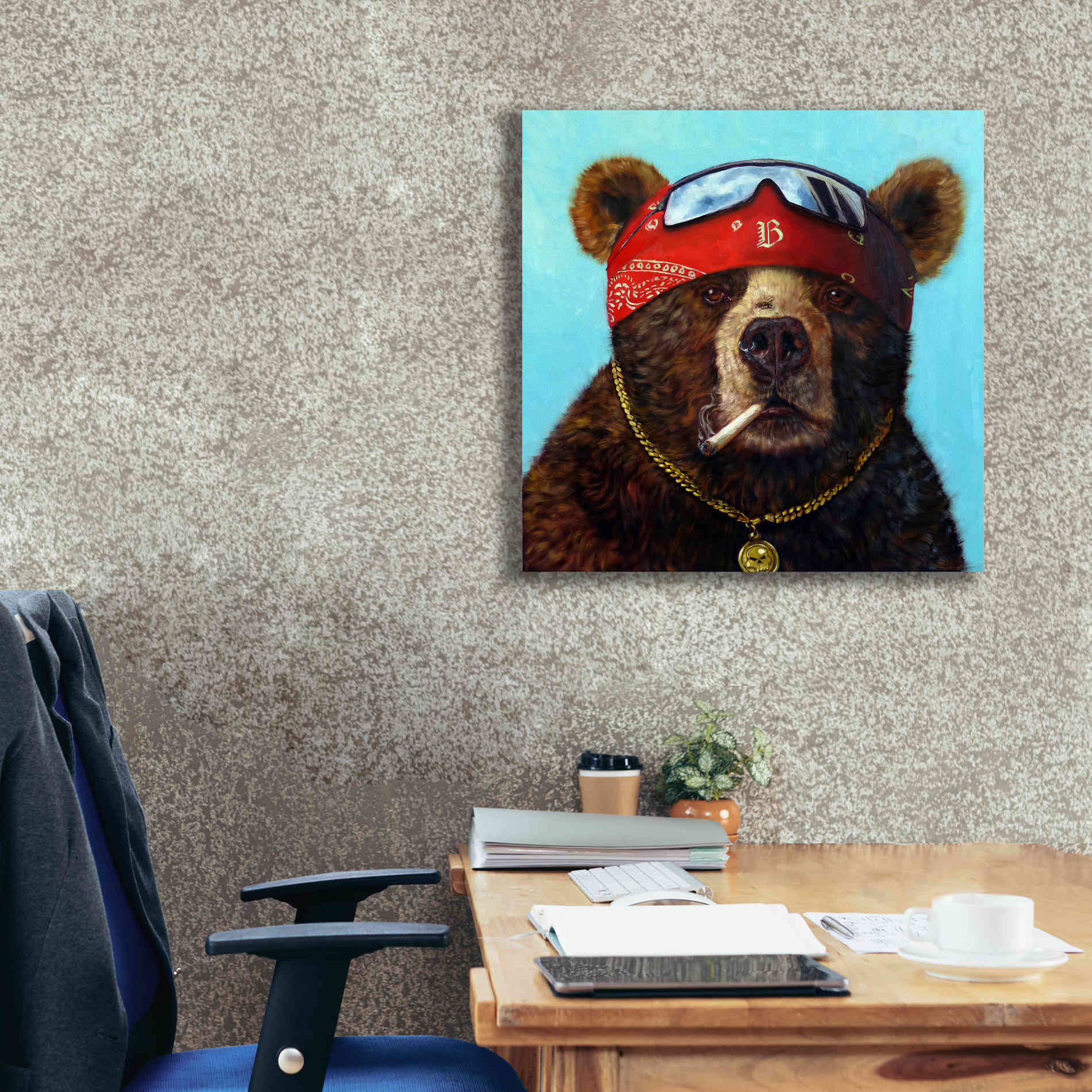 'Half Baked' by Lucia Heffernan, Canvas Wall Art,26x26